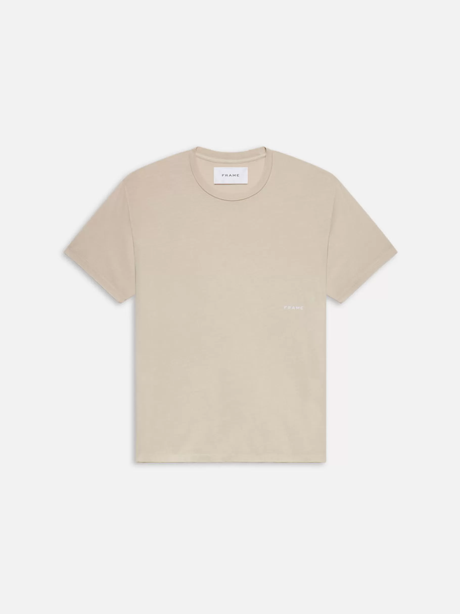 Tees & Polos*FRAME Relaxed Tee in Washed Off White Washedoffwhite