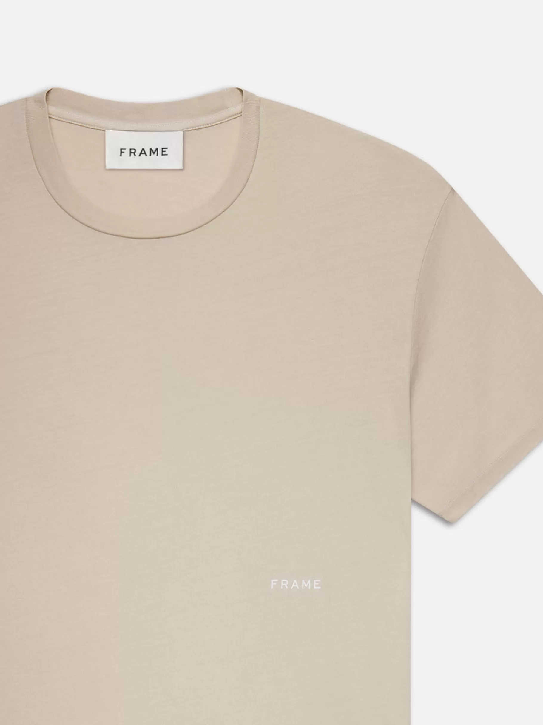 Tees & Polos*FRAME Relaxed Tee in Washed Off White Washedoffwhite