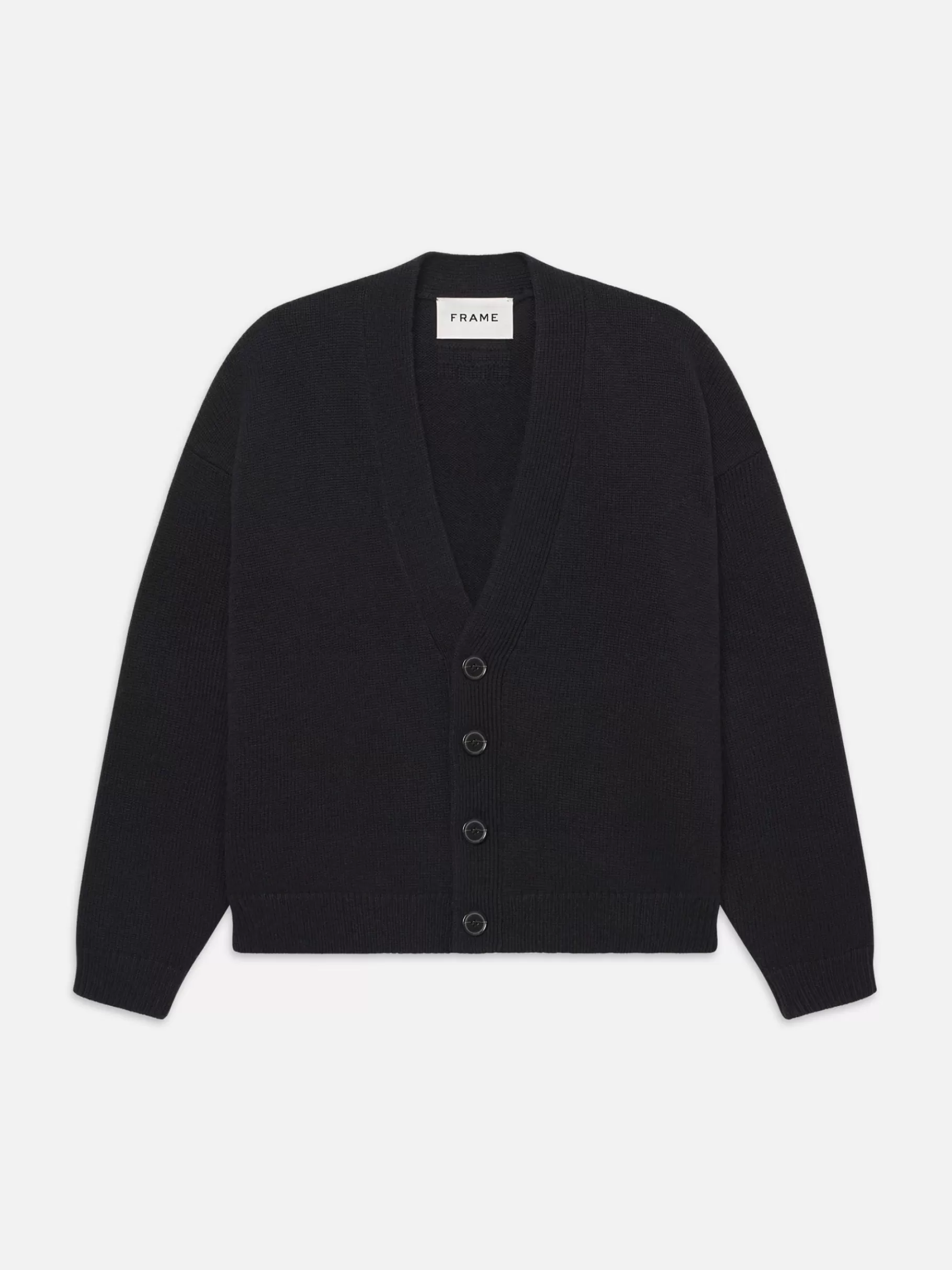 Sweaters & Hoodies*FRAME Rib Cardigan in Black