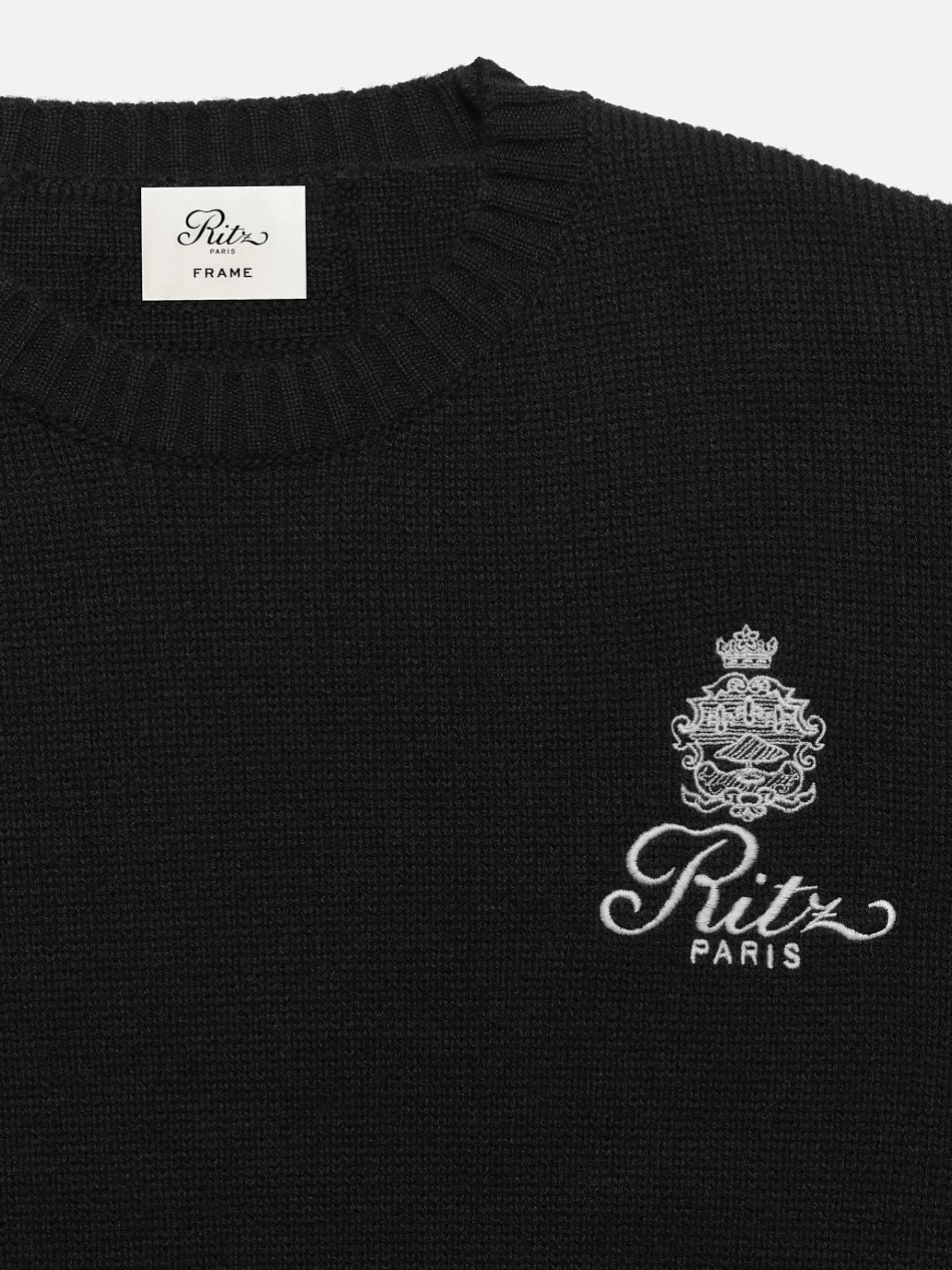Sweaters & Hoodies*FRAME Ritz Men's Cashmere Crewneck in Black
