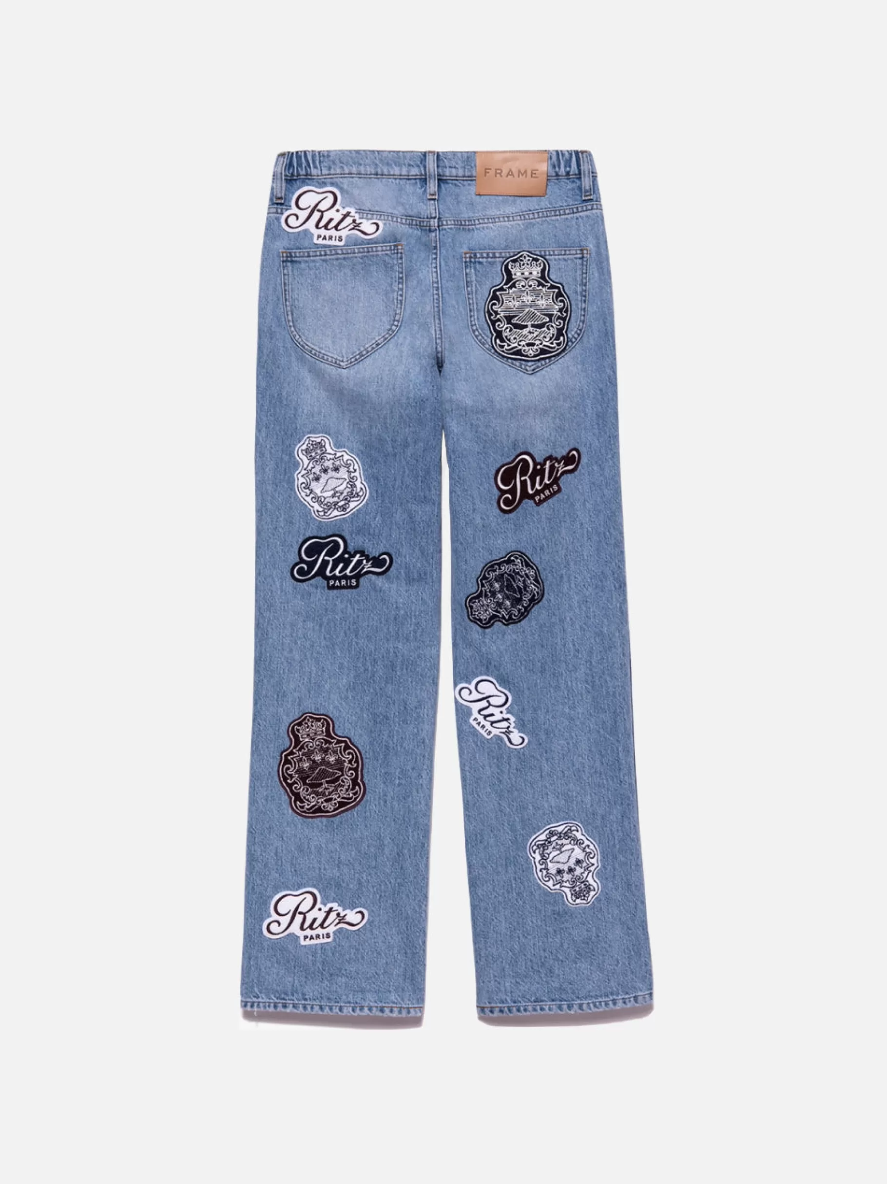 Wide Leg*FRAME Ritz Men's Wide Leg Jean in Saint-rustique