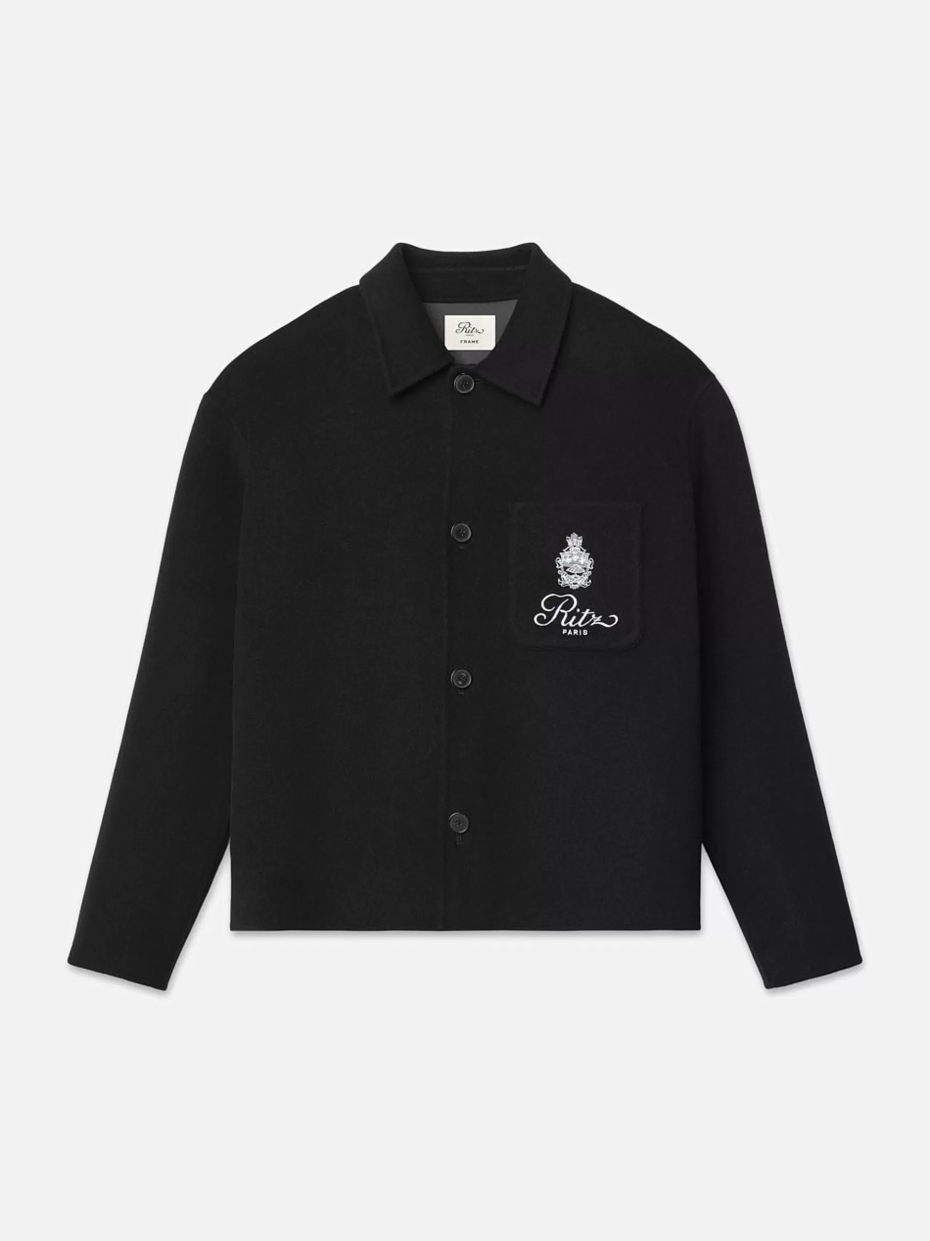 Jackets & Coats | Shirts*FRAME Ritz Men's Wool Shirt in Black