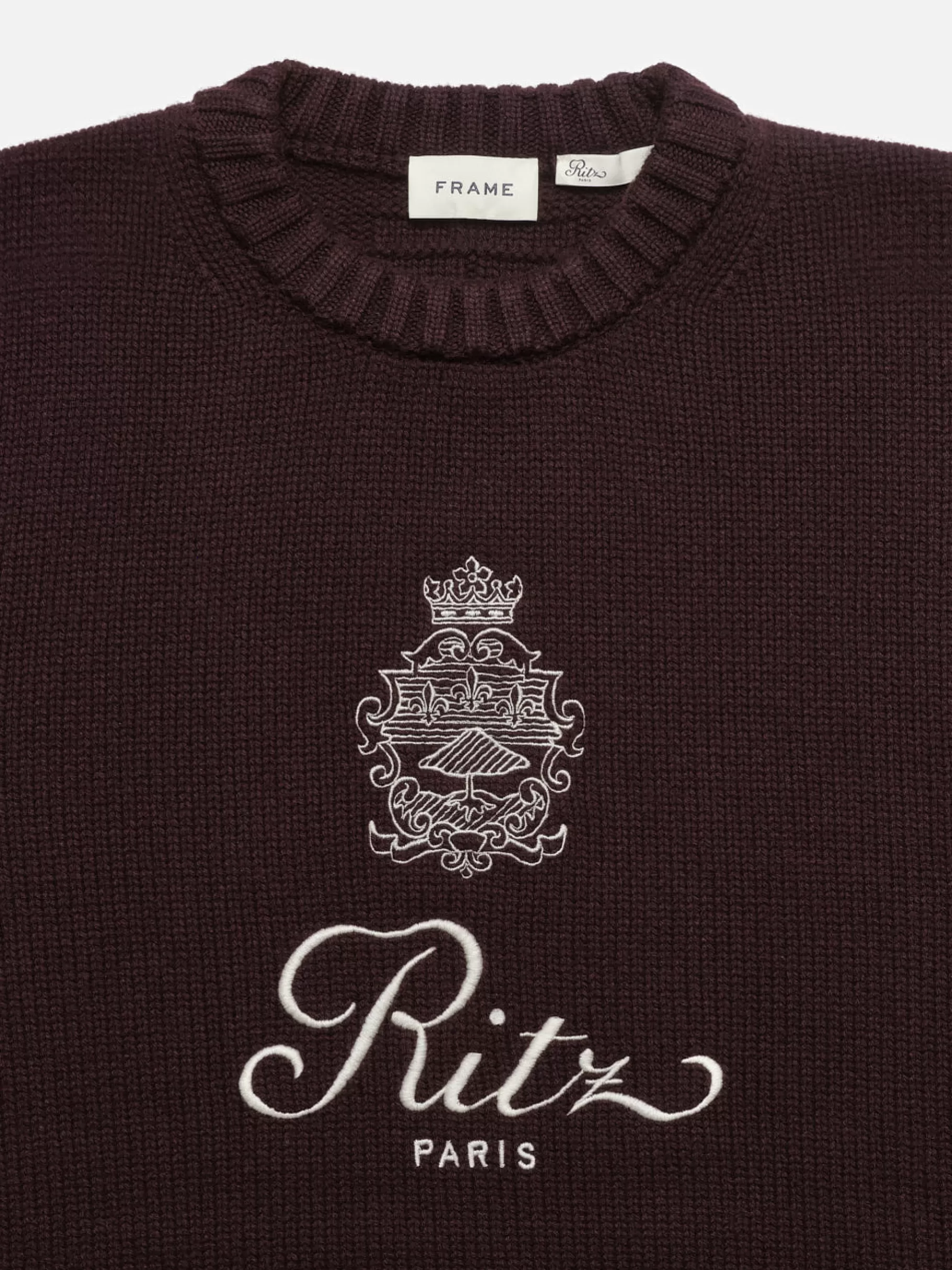 Sweaters | Sweaters & Hoodies*FRAME Ritz Unisex Cashmere Sweater in Bordeaux