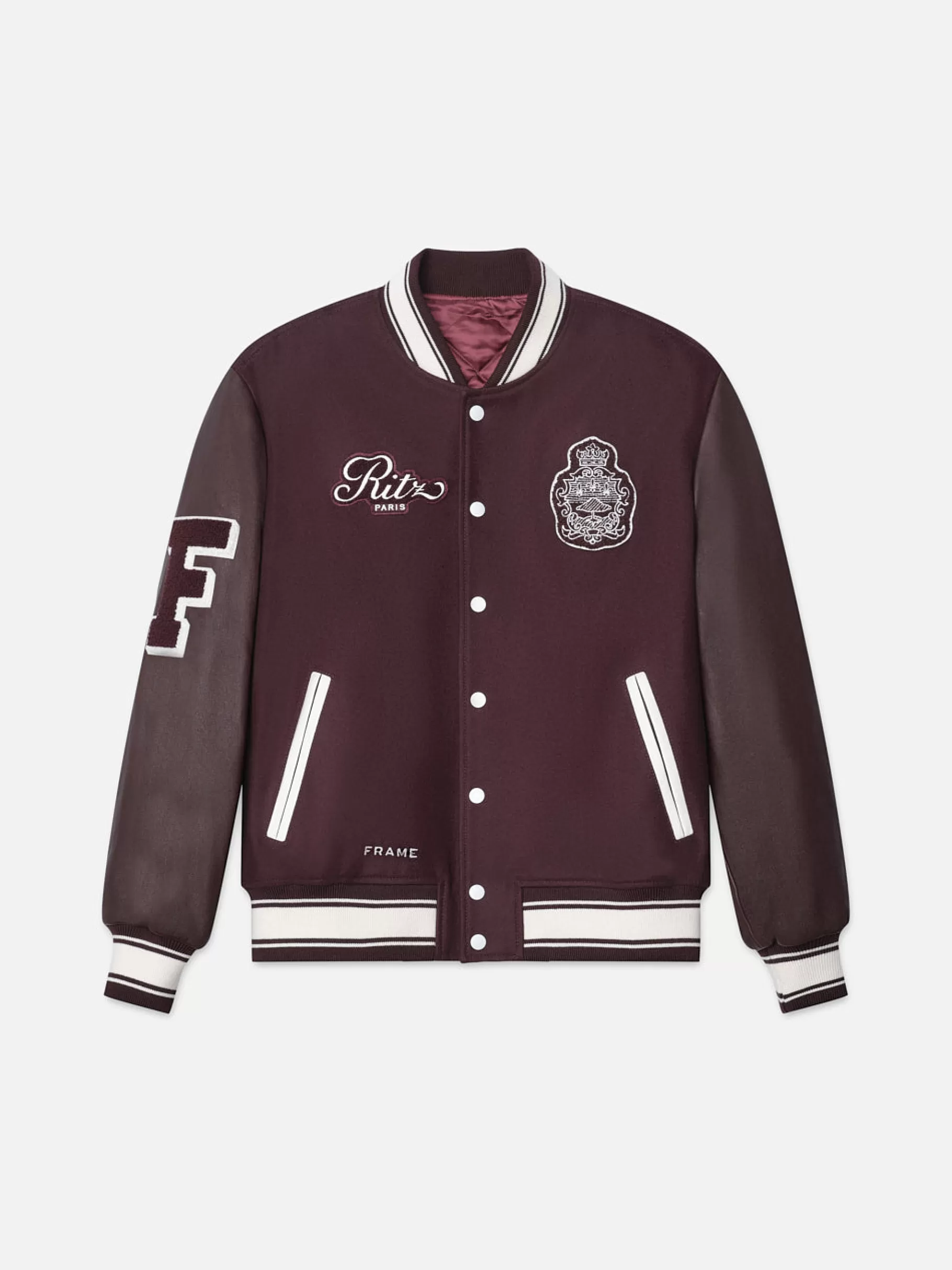 Jackets & Coats | Jackets & Coats*FRAME Ritz Unisex Varsity Jacket in Bordeaux