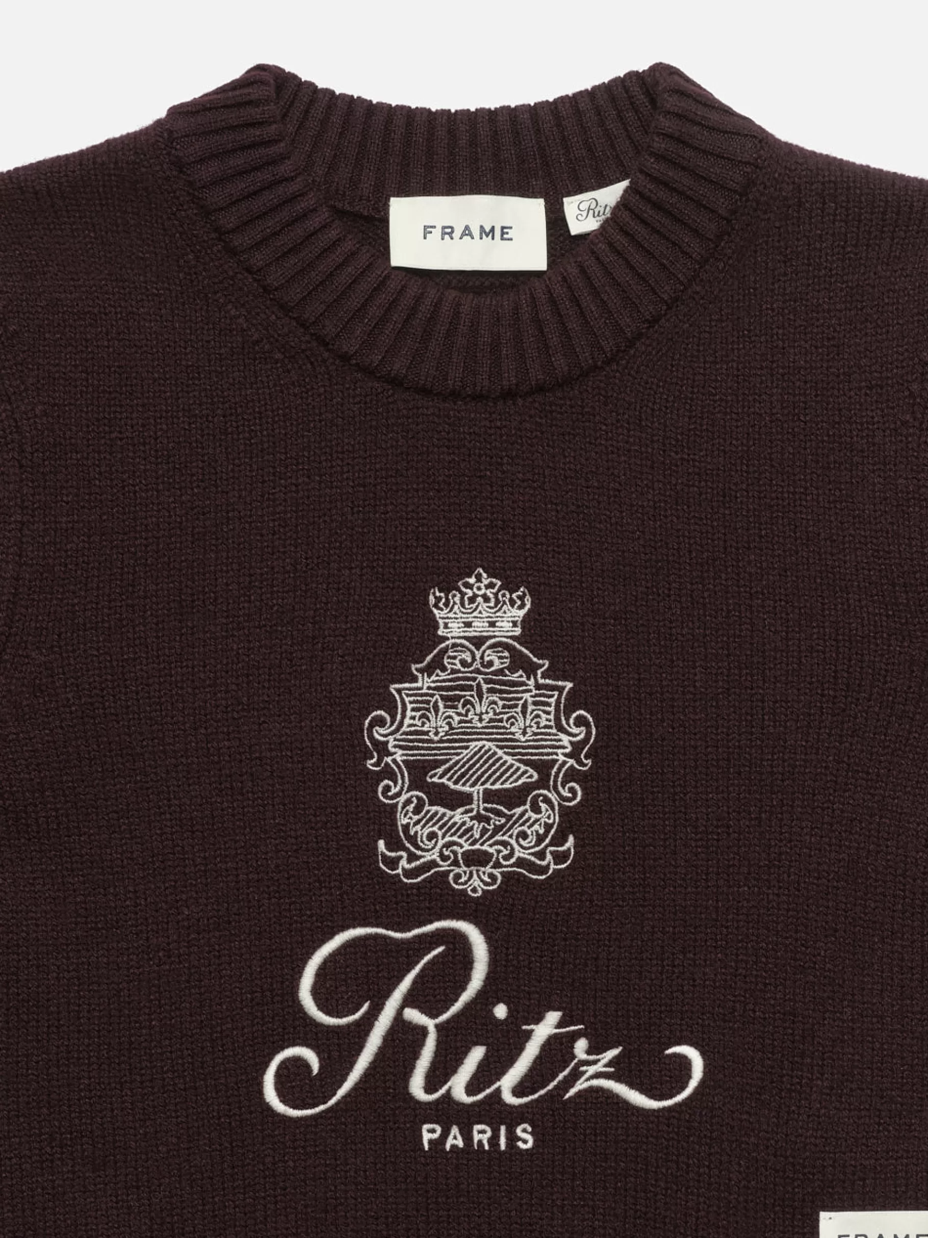 Sweaters*FRAME Ritz Women's Cashmere Sweater in Bordeaux