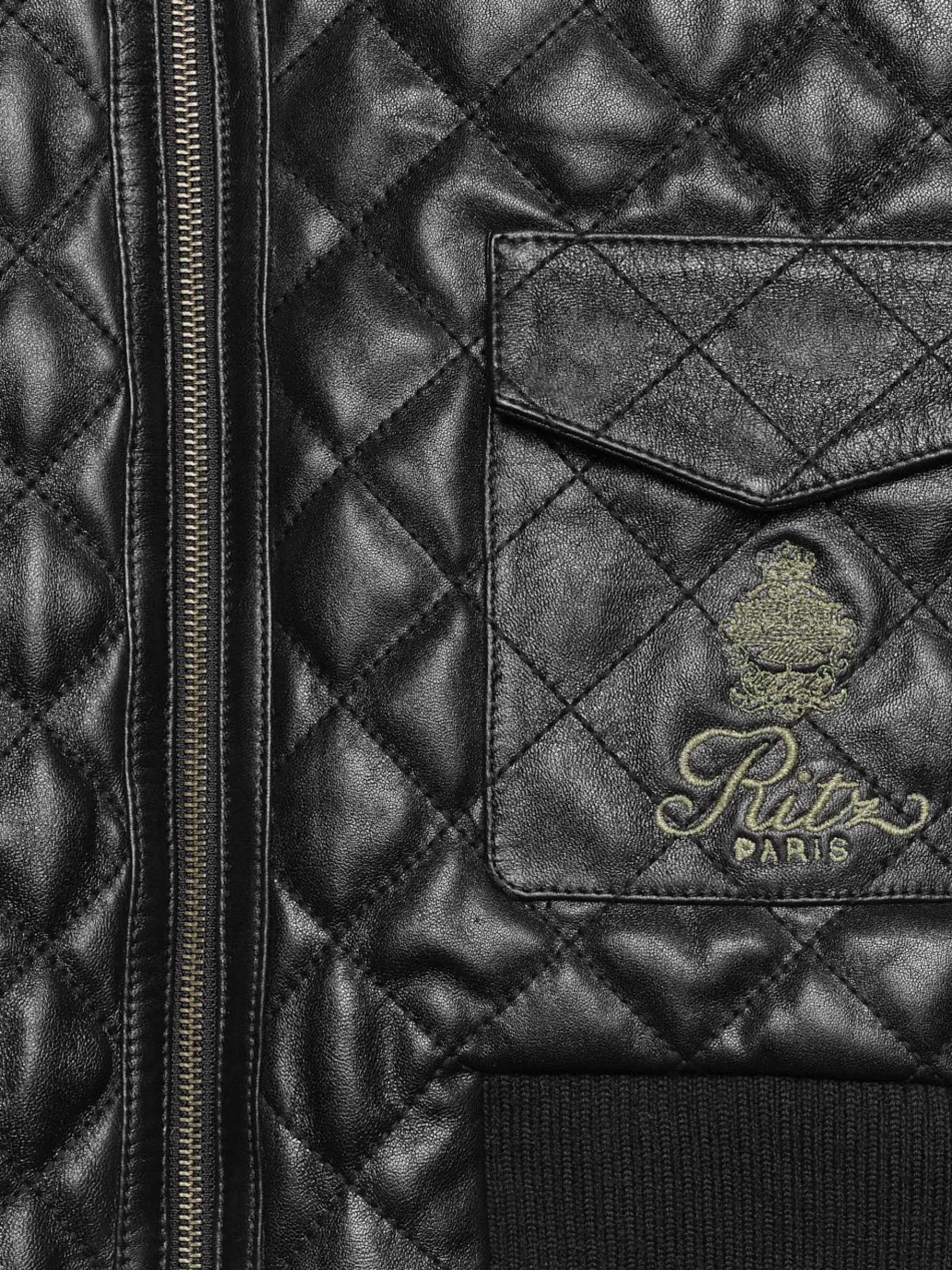 Leather & Suede | Jackets & Coats*FRAME Ritz Women's Quilted Leather Bomber in Black