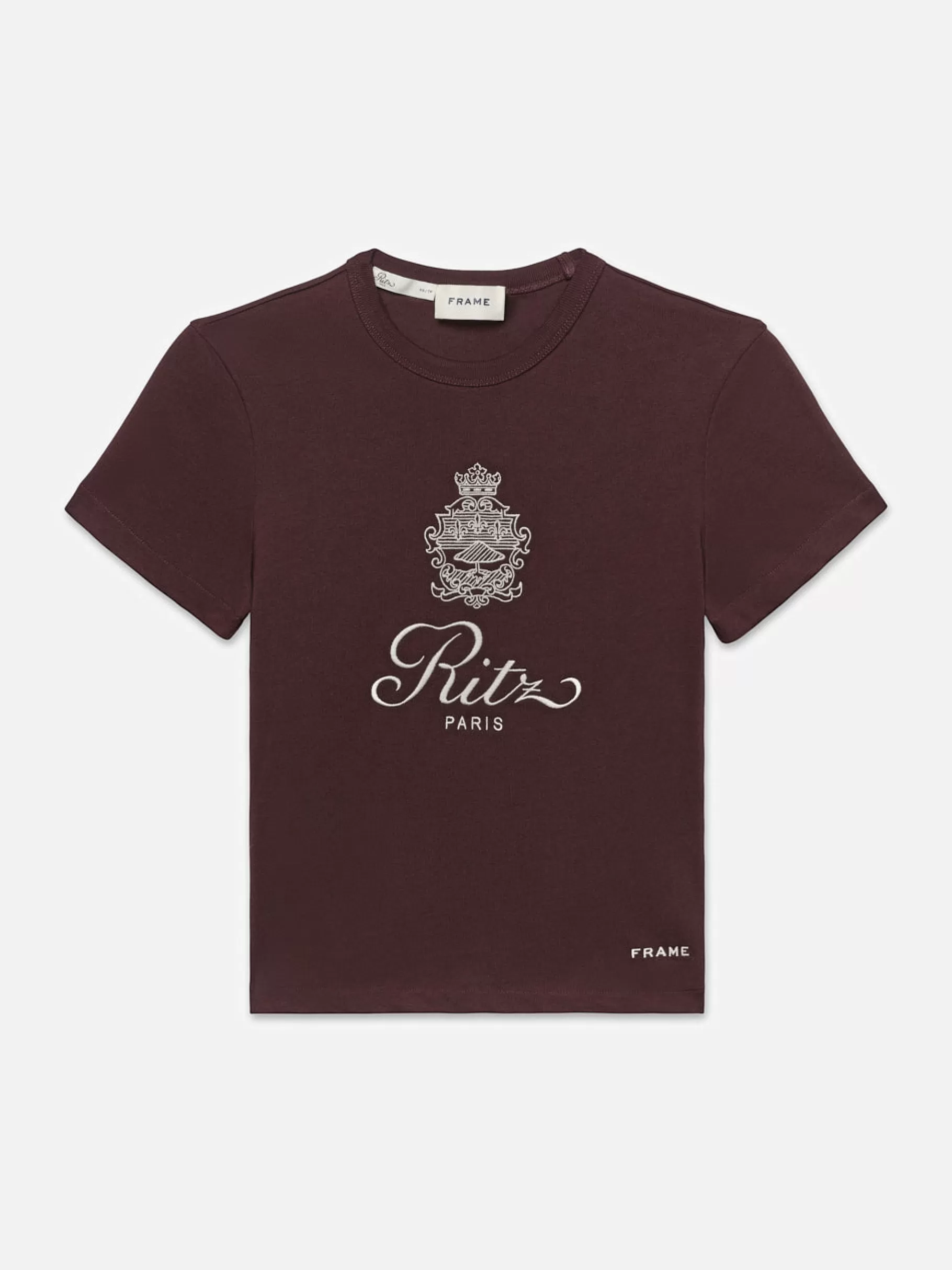 Tanks & Tees*FRAME Ritz Women's Tee in Bordeaux