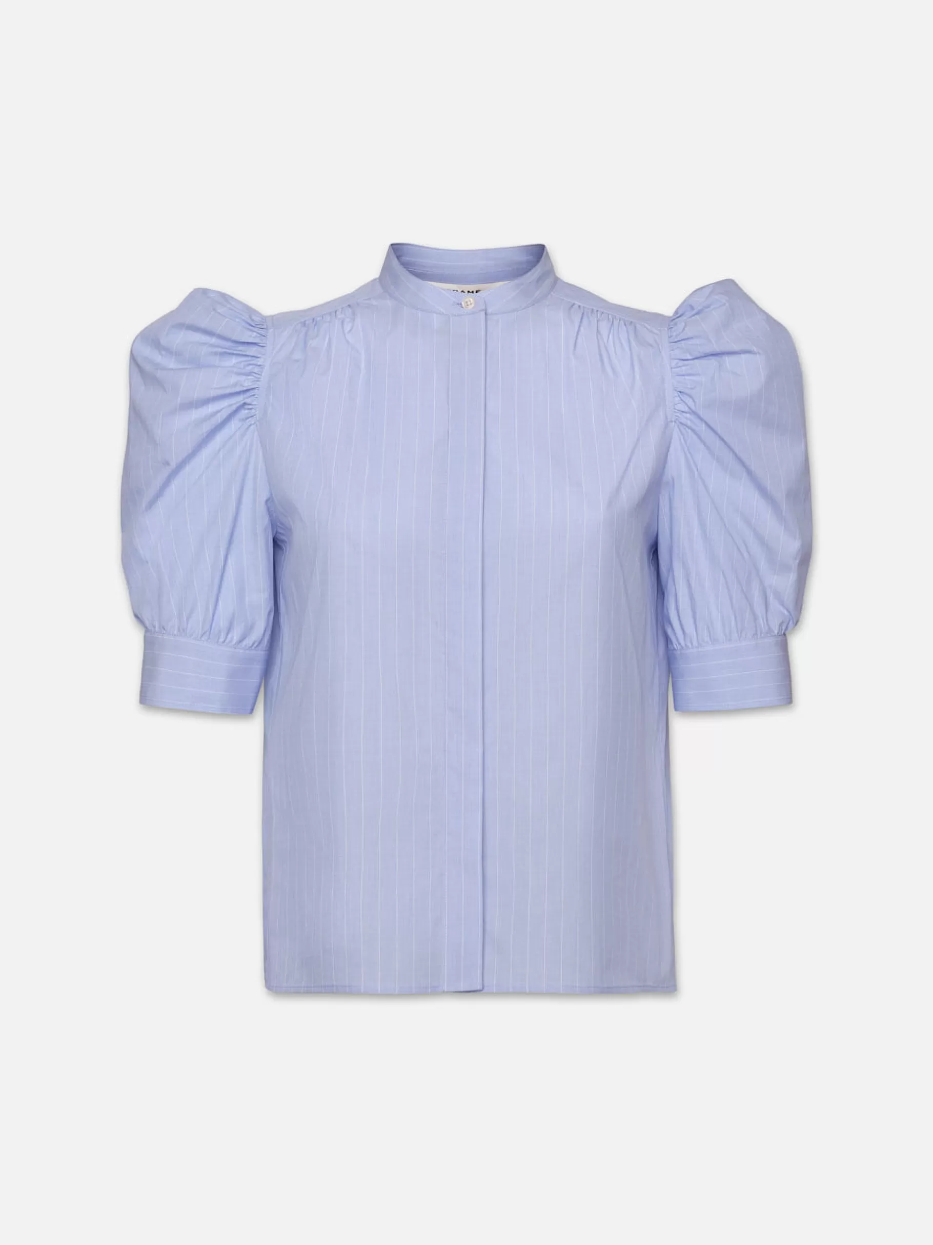 Tops & Blouses*FRAME Ruched Puff Sleeve Shirt in Chambray Blue Chambrayblue