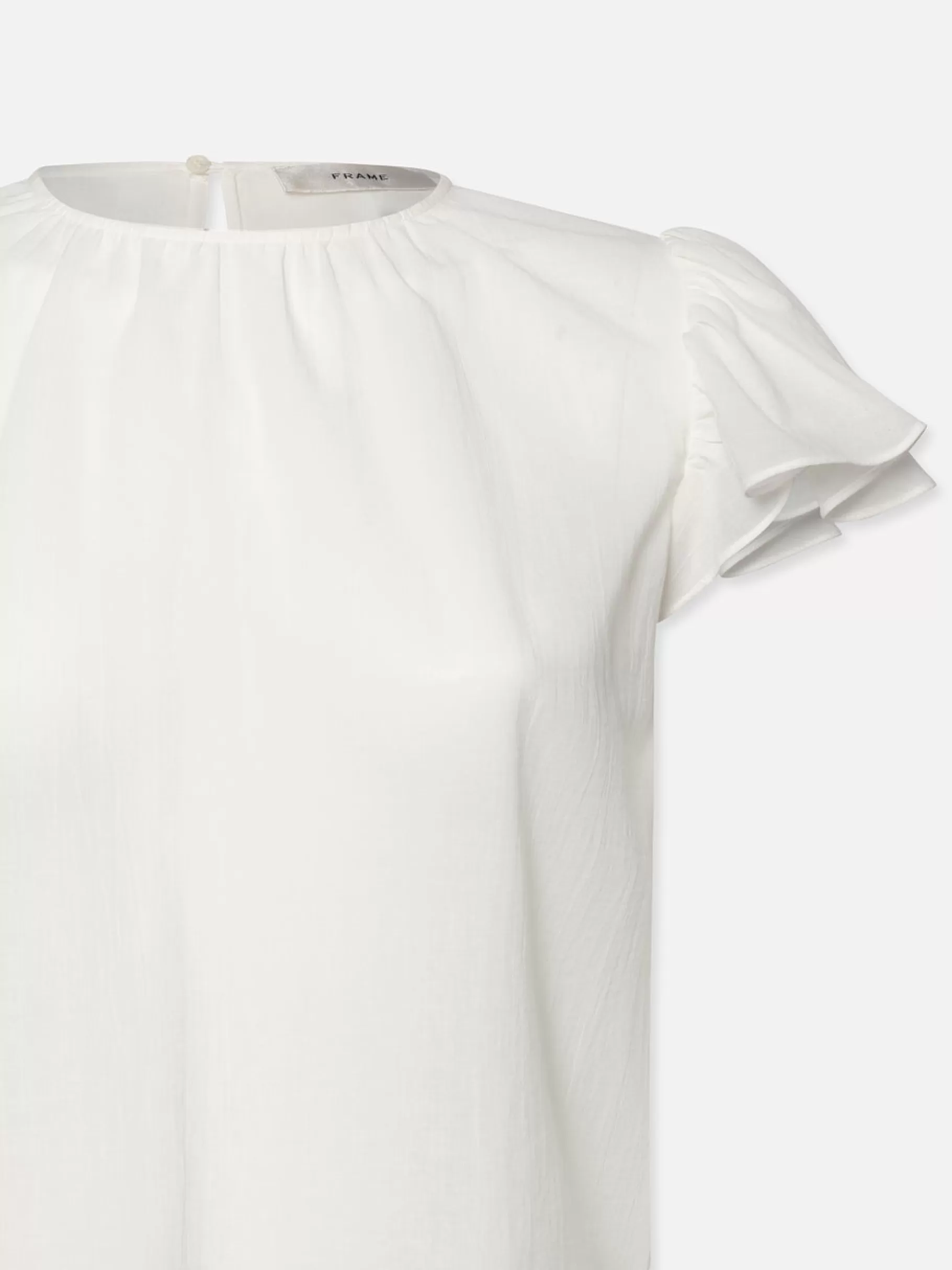 Tops & Blouses*FRAME Ruffle Sleeve Blouse in White