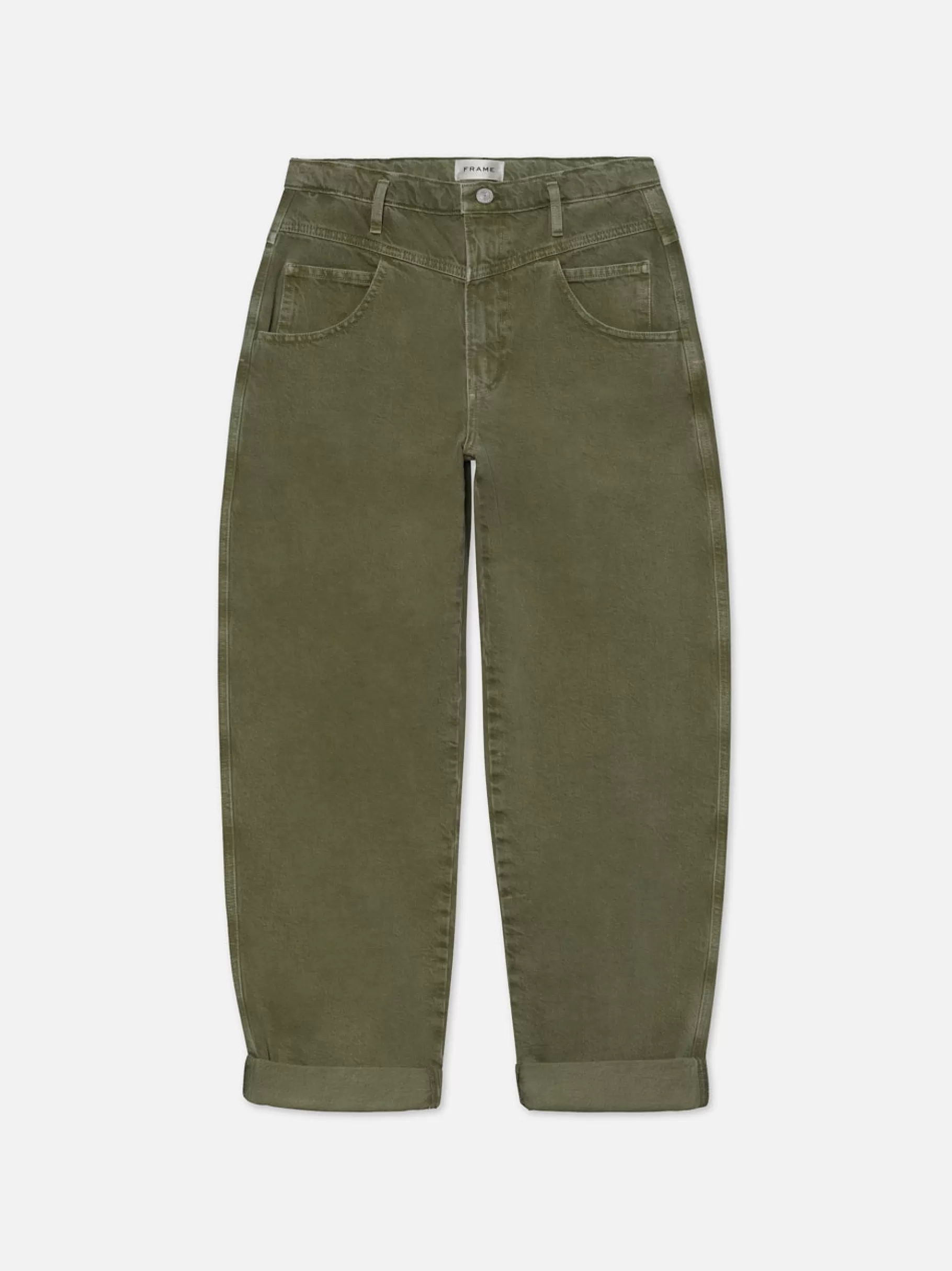 Straight*FRAME 90's Utility Loose in Washed Summer Sage Washedsummersage