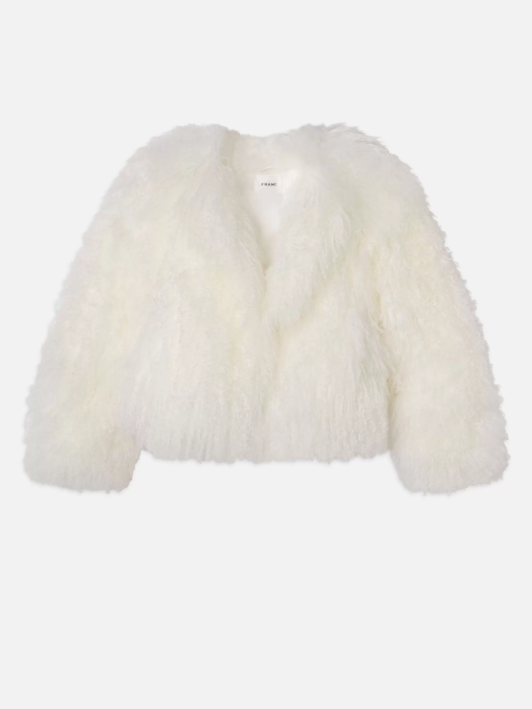 Jackets & Coats*FRAME Shaggy Shearling Coat in Cream