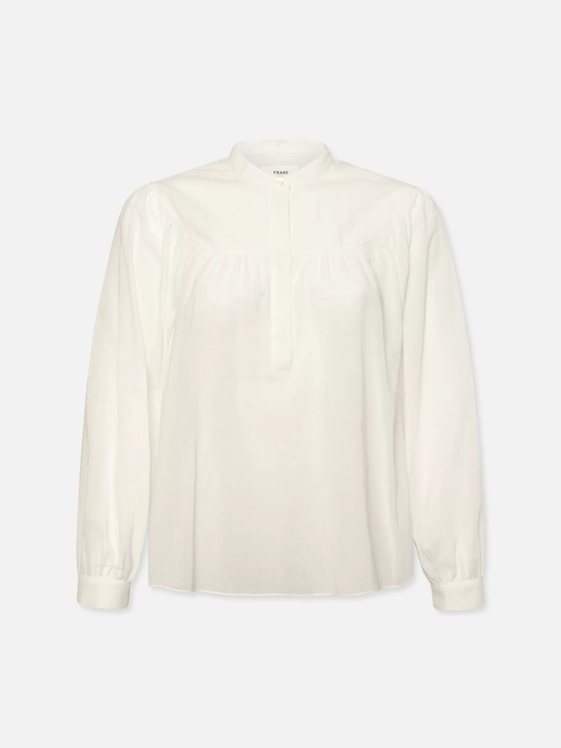 Tops & Blouses*FRAME Shirred Popover Blouse in White