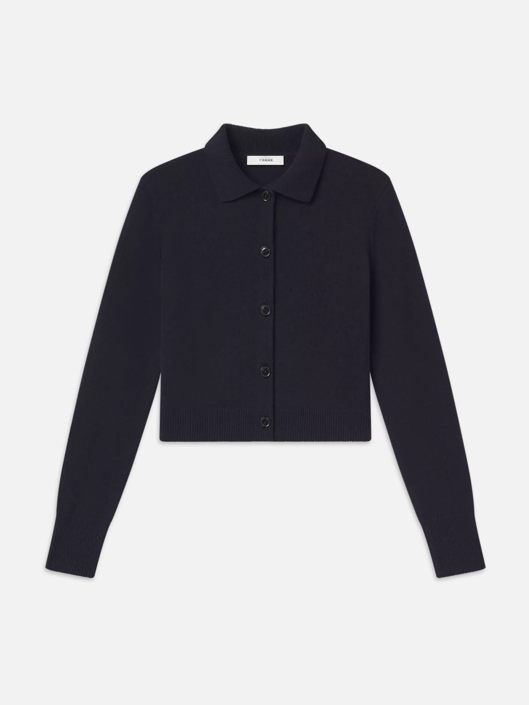 Sweaters*FRAME Shrunken Cashmere Cardi in Navy