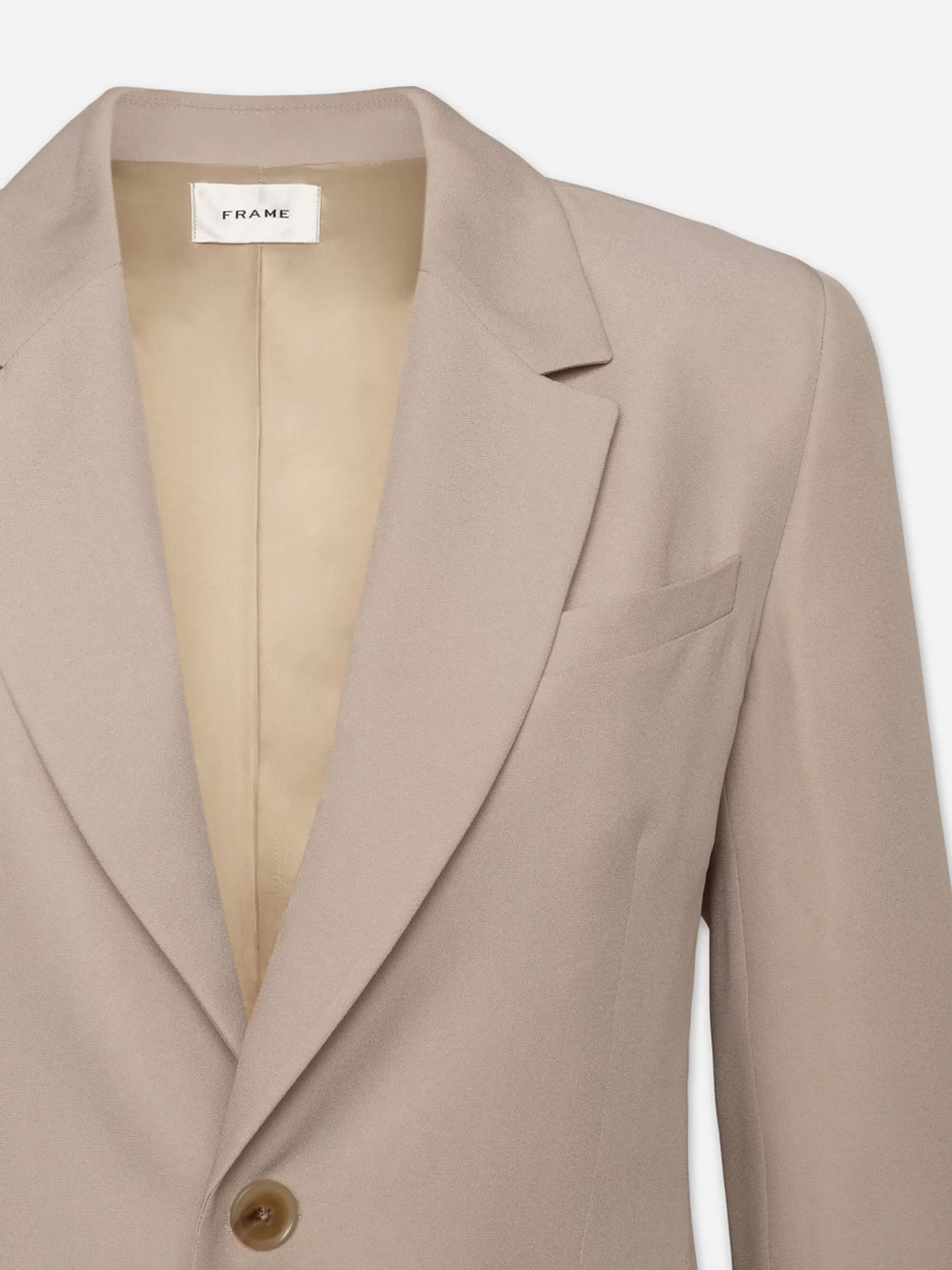 Jackets & Coats*FRAME Single Button Blazer in Light Beige Lightbeige