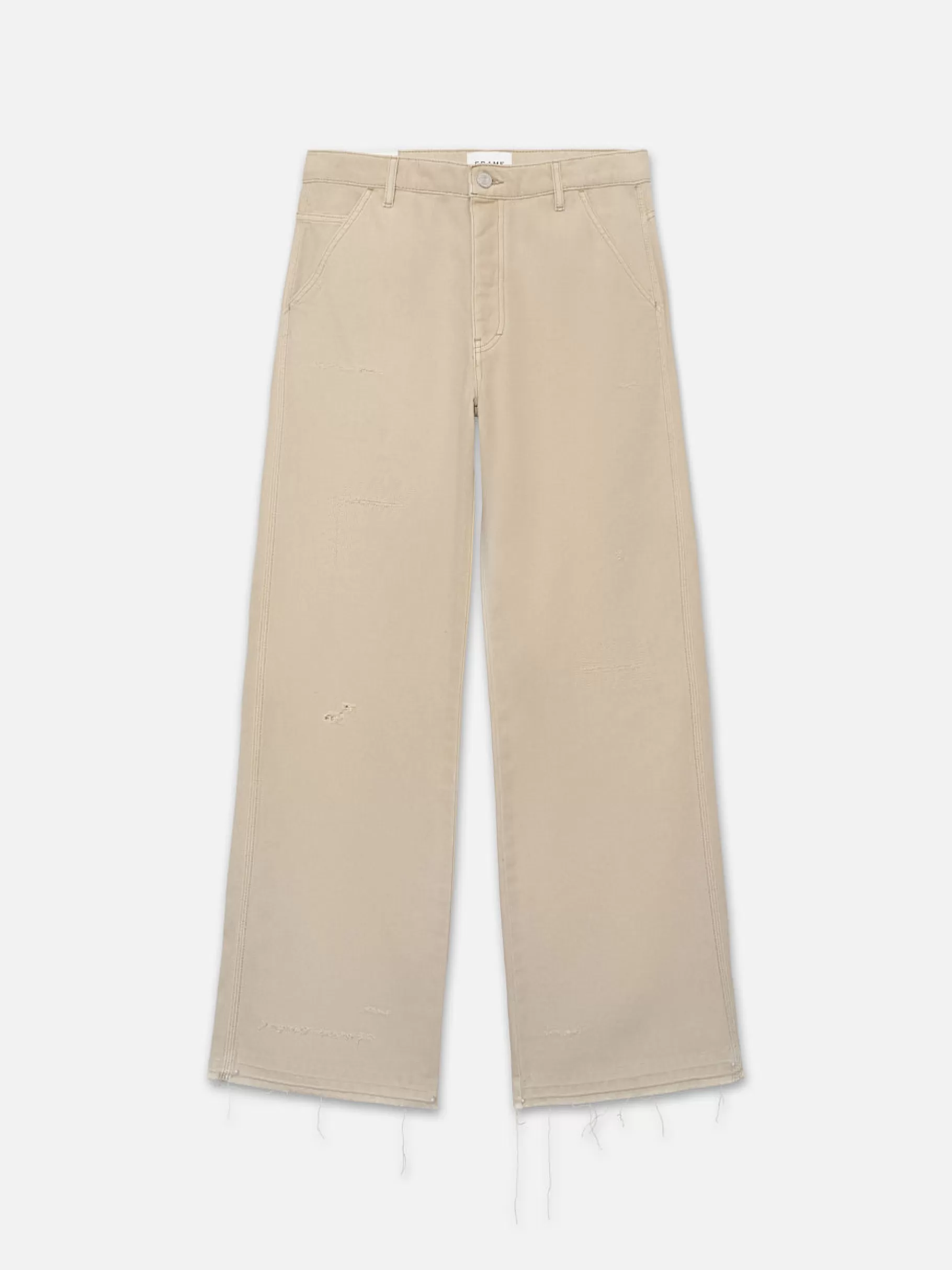 Wide Leg*FRAME Skater Jean in Beach Sand Rips Beachsandrips