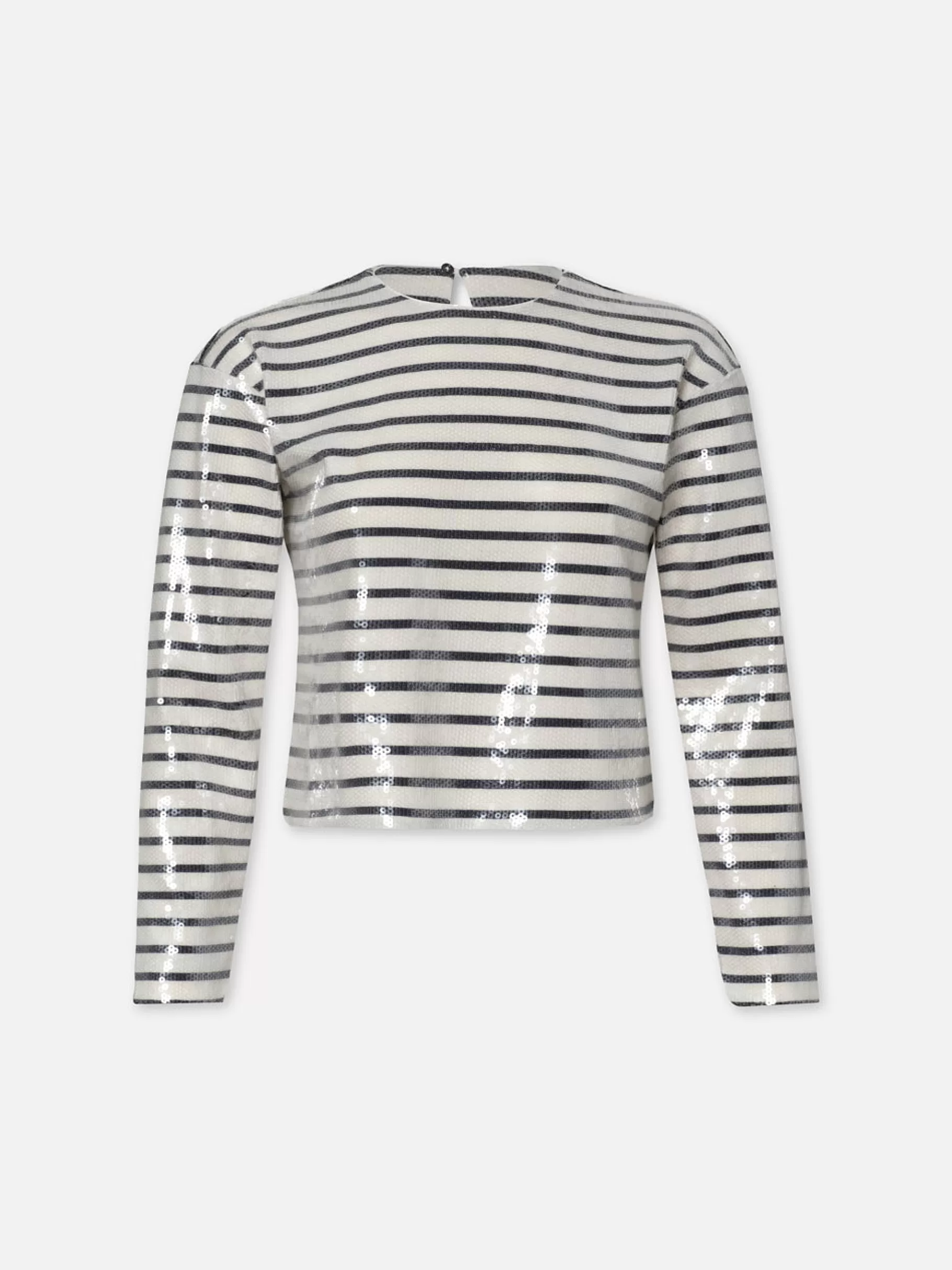 Tops & Blouses | Tanks & Tees*FRAME Striped Sequin Top in Navy Multi Navymulti