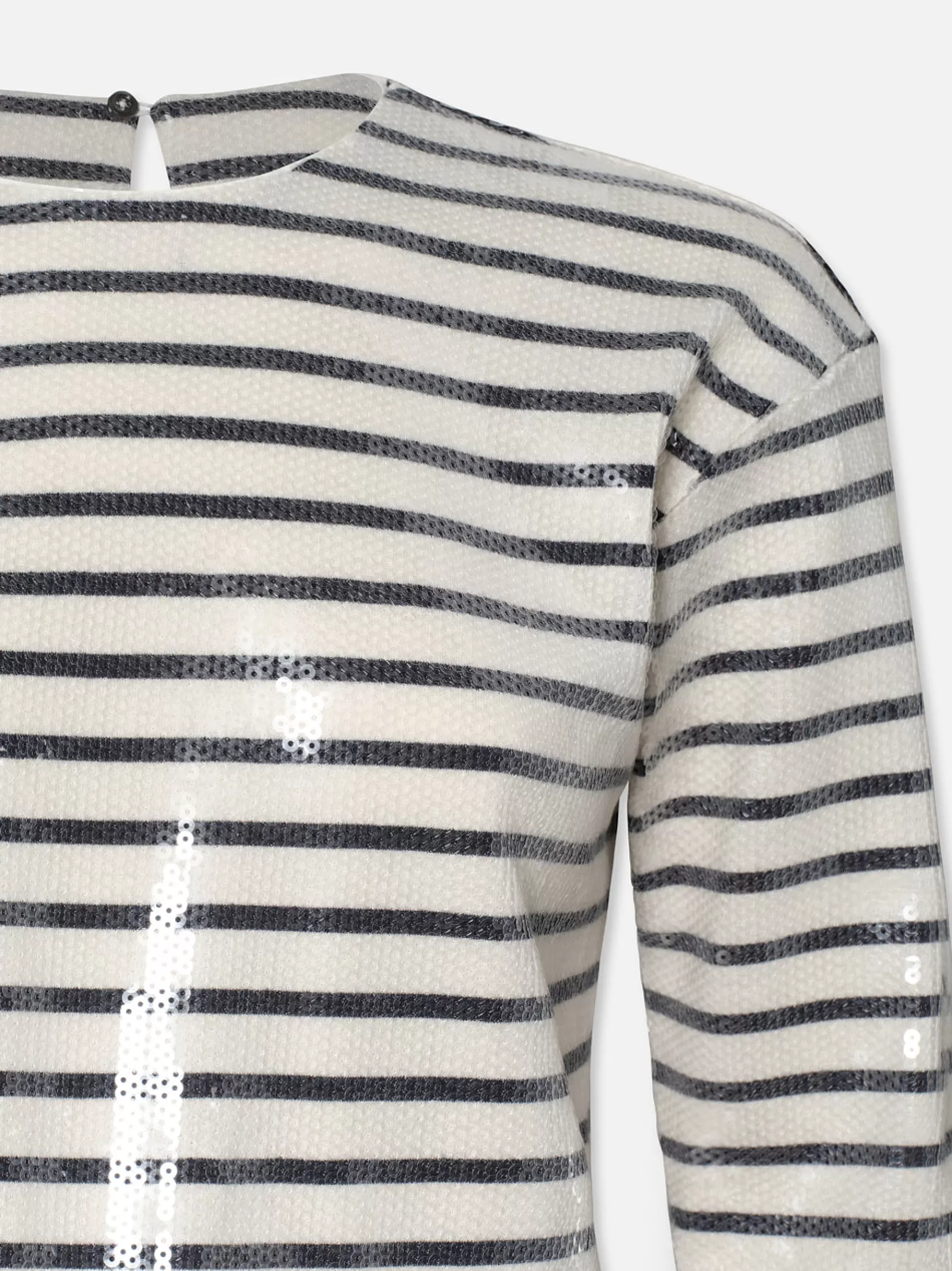 Tops & Blouses | Tanks & Tees*FRAME Striped Sequin Top in Navy Multi Navymulti