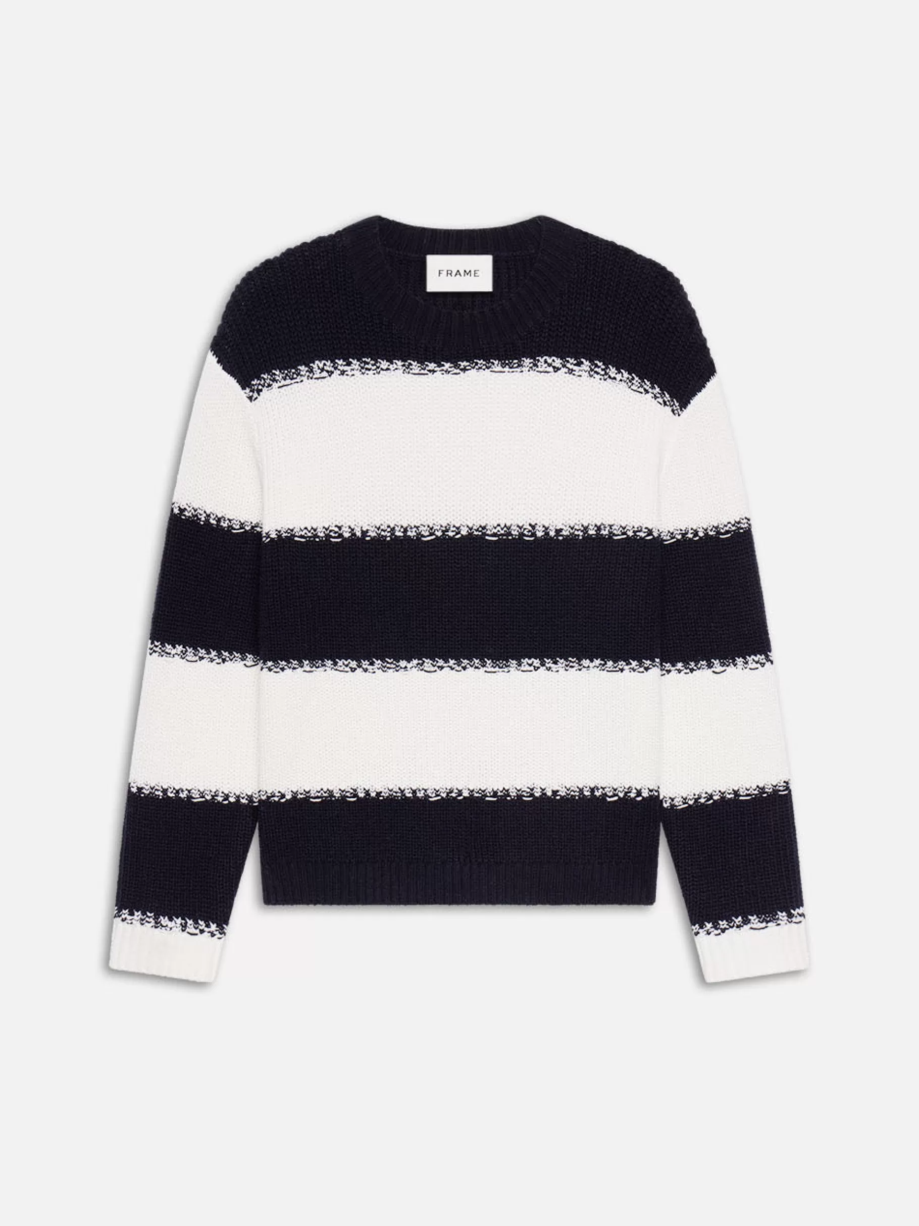 Sweaters & Hoodies*FRAME Striped Sweater in Dark Navy Stripe Darknavystripe