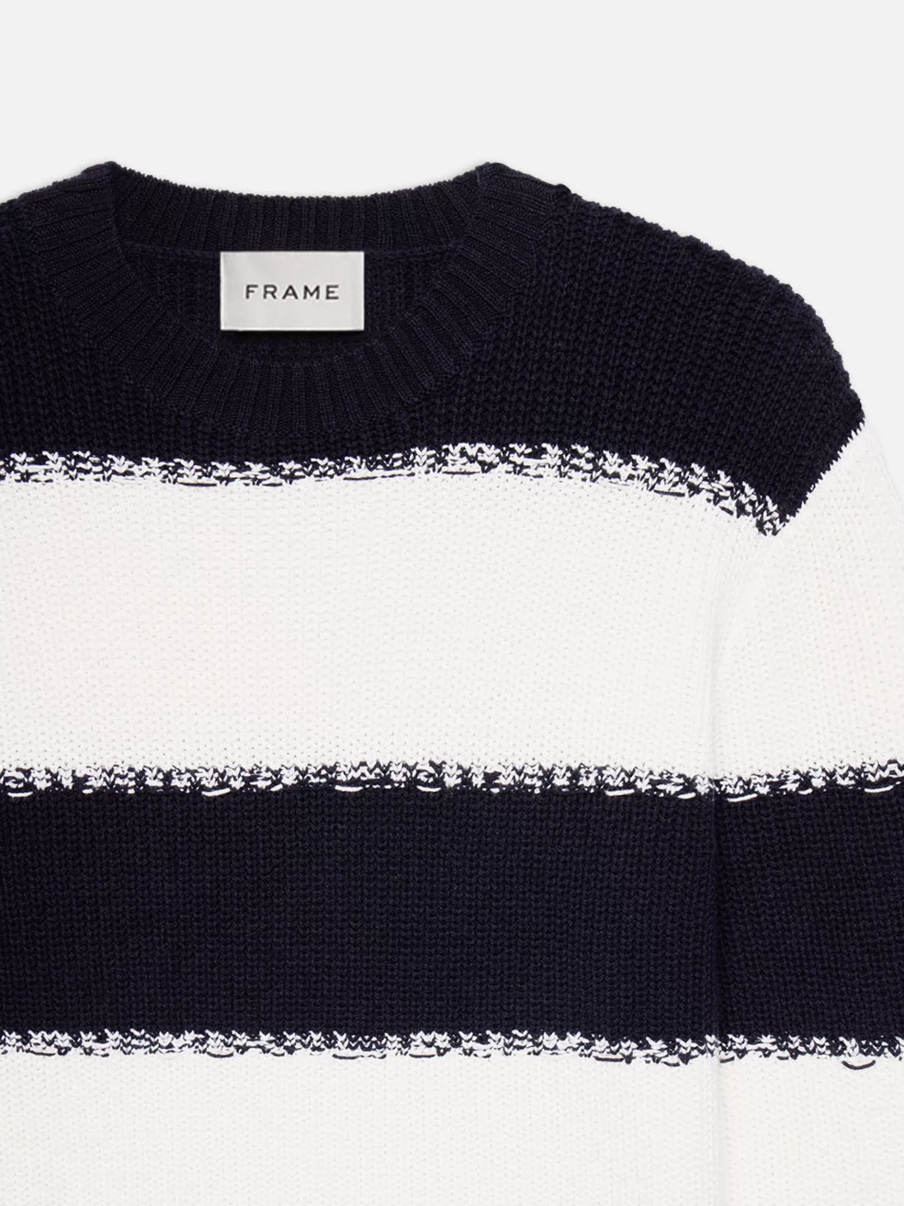 Sweaters & Hoodies*FRAME Striped Sweater in Dark Navy Stripe Darknavystripe