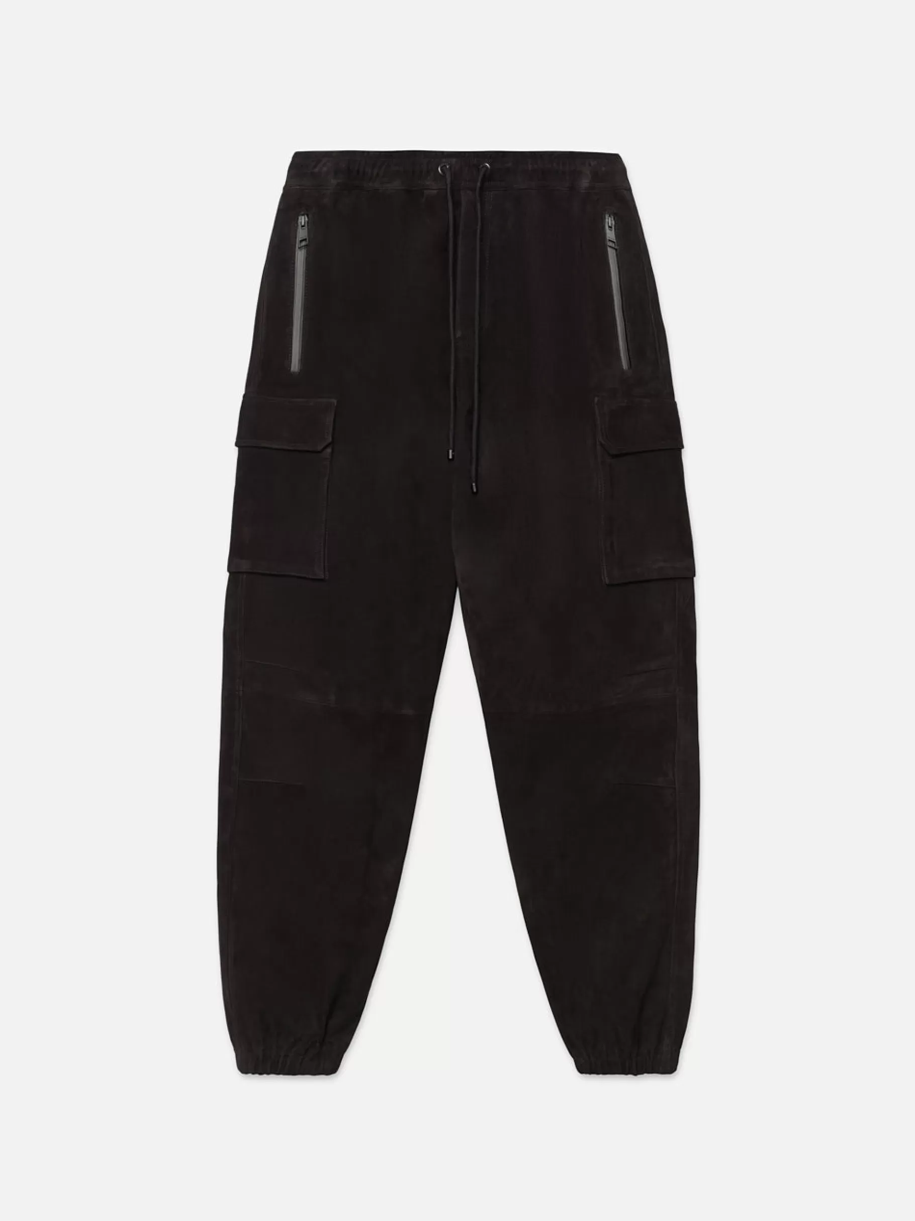 Leather & Suede | Pants & Shorts*FRAME Suede Cargo Jogger in Black