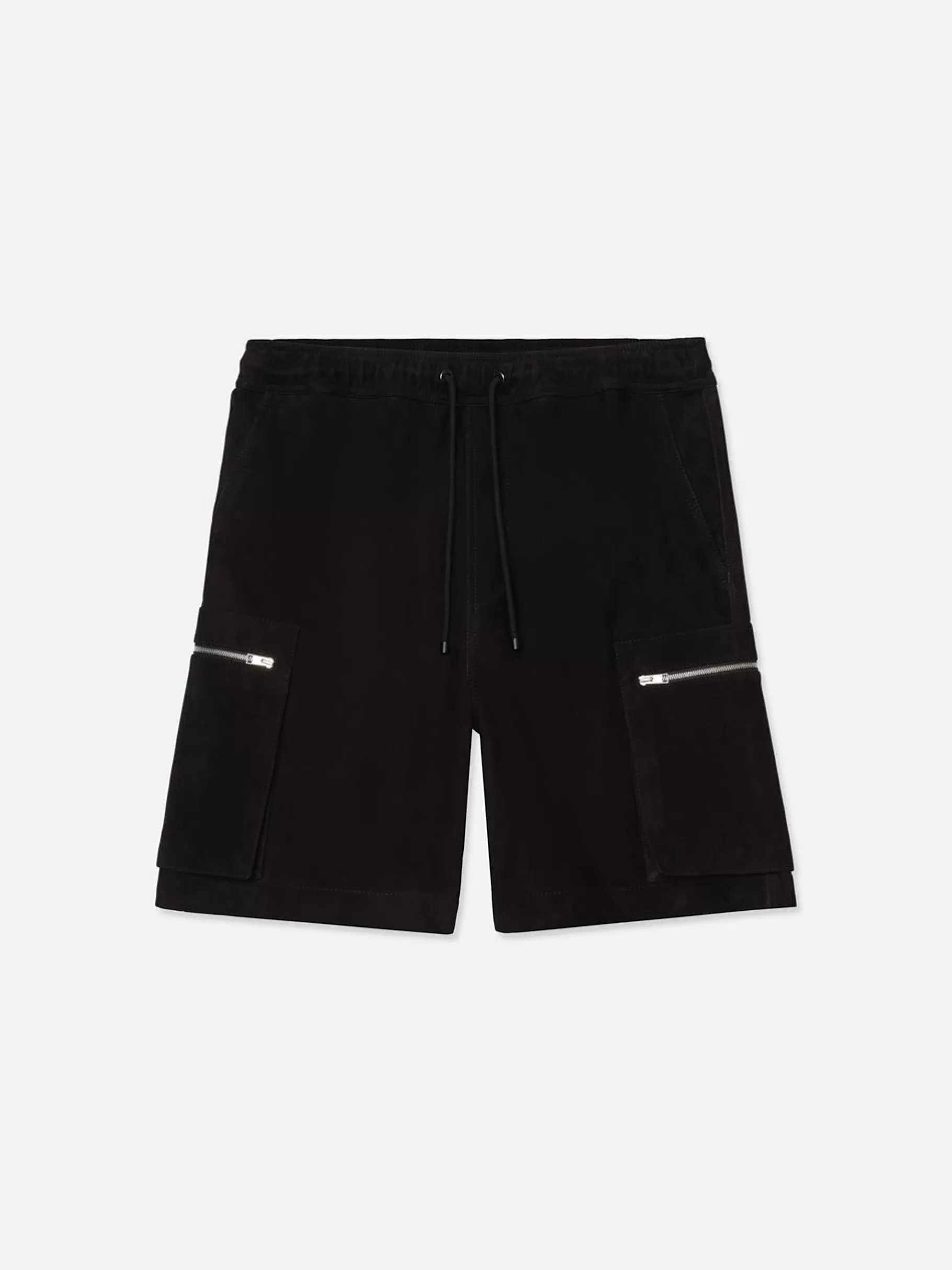 Leather & Suede | Pants & Shorts*FRAME Suede Cargo Shorts in Black