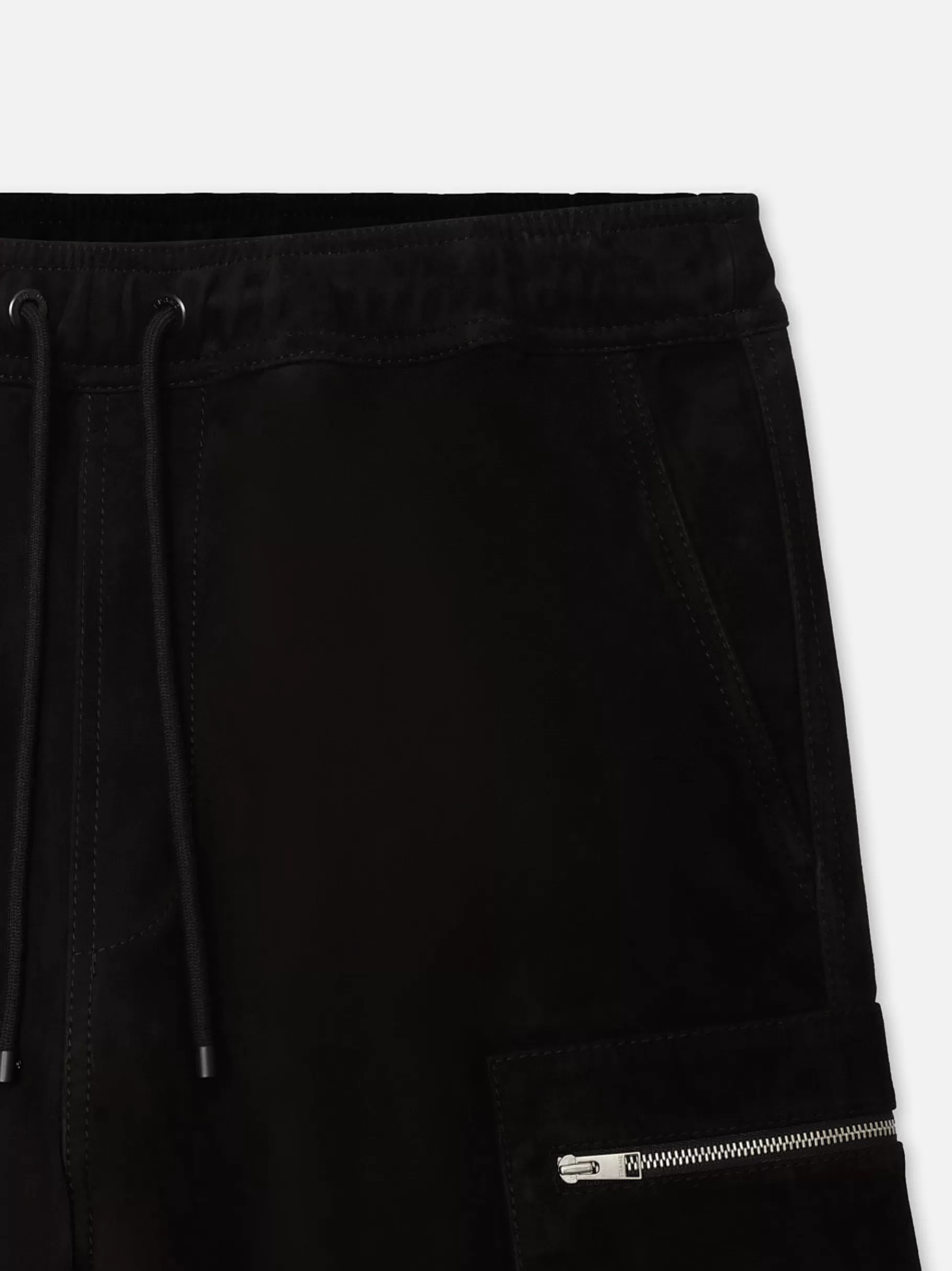 Leather & Suede | Pants & Shorts*FRAME Suede Cargo Shorts in Black