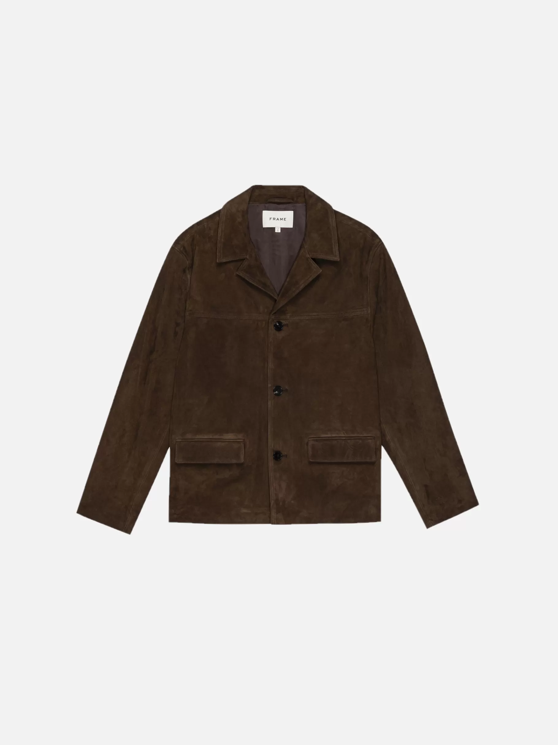 Leather & Suede | Jackets & Coats*FRAME Suede Jacket in Dark Camel Darkcamel
