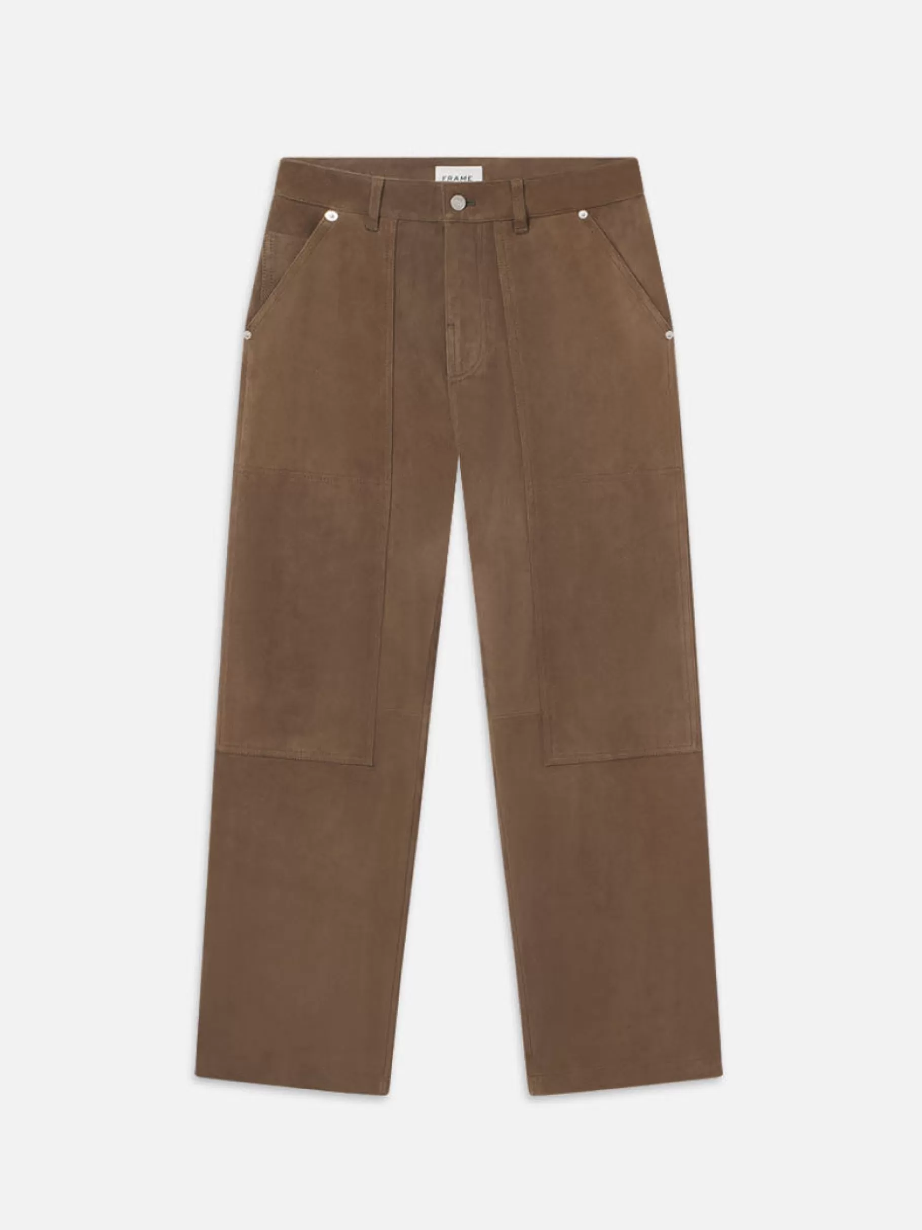 Leather & Suede | Pants & Shorts*FRAME Suede Workwear Pant in Soft Mocha Softmocha