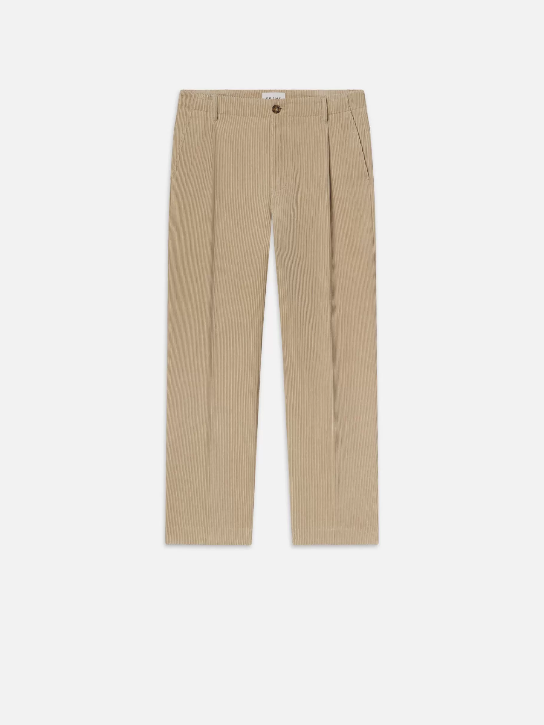 Pants & Shorts*FRAME Tapered Pleated Trousers in Dove