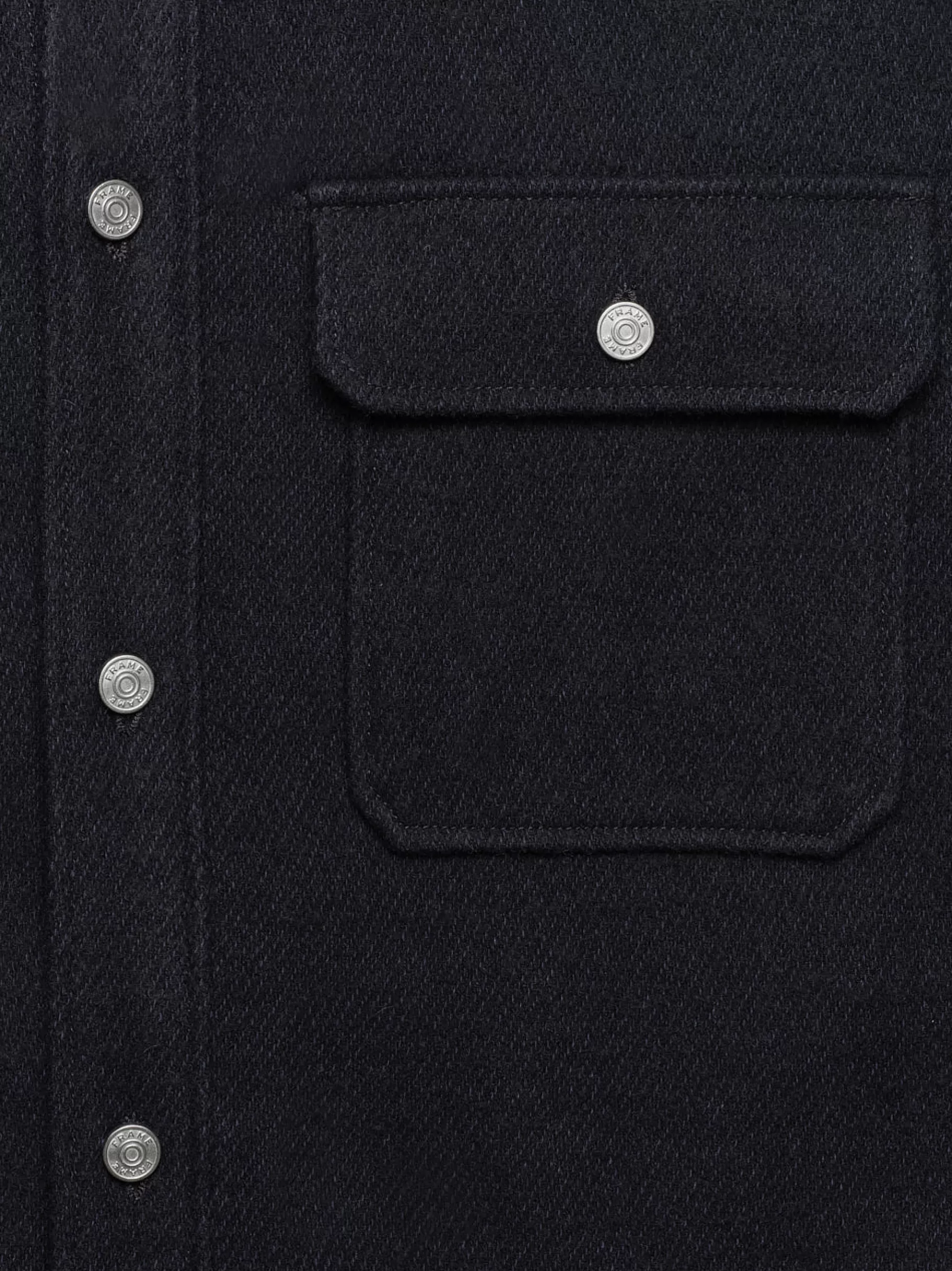 Jackets & Coats*FRAME Textured Overshirt Jacket in Dark Navy Darknavy
