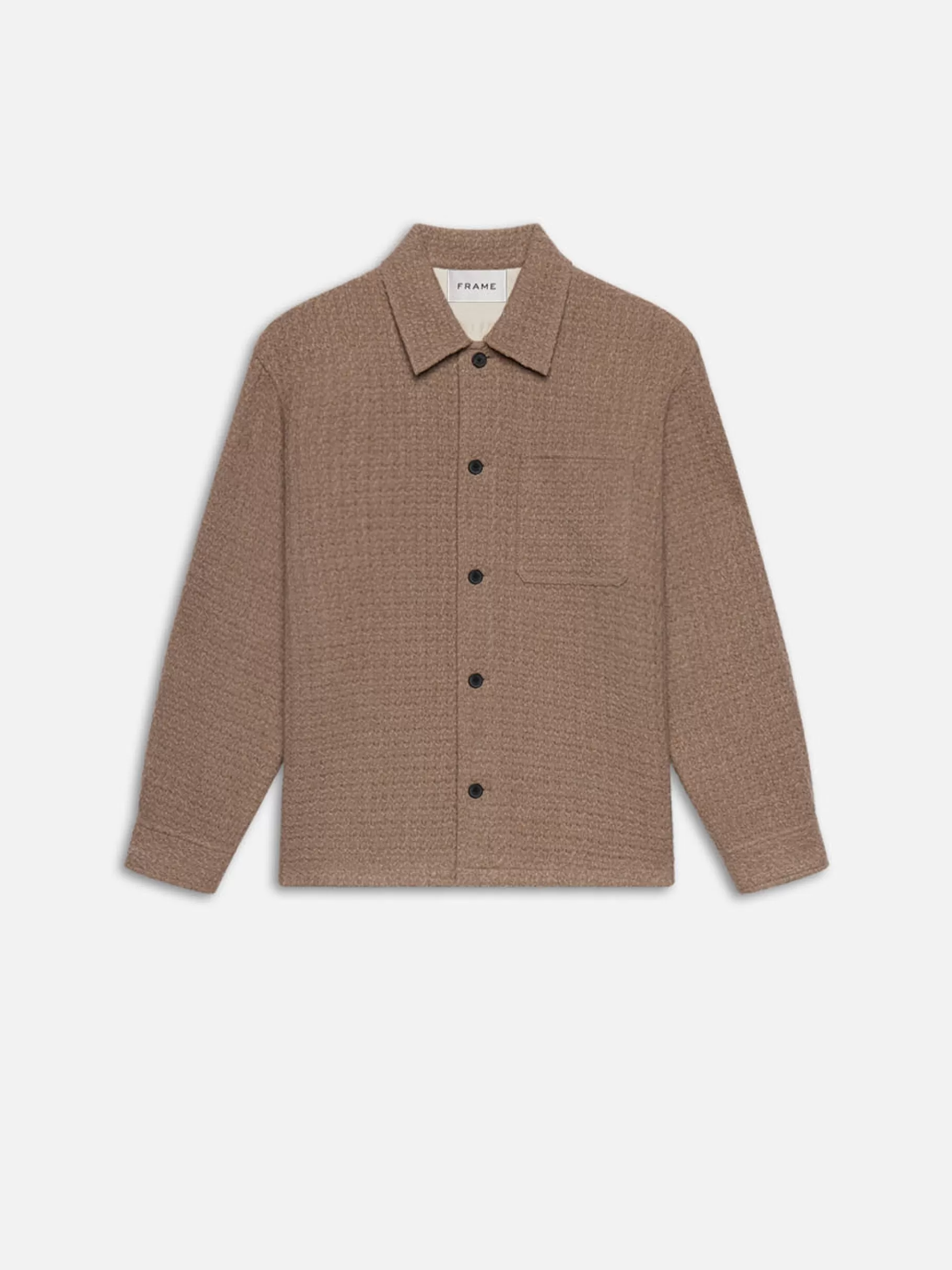 Jackets & Coats*FRAME Textured Shirt Jacket in Light Brown Lightbrown