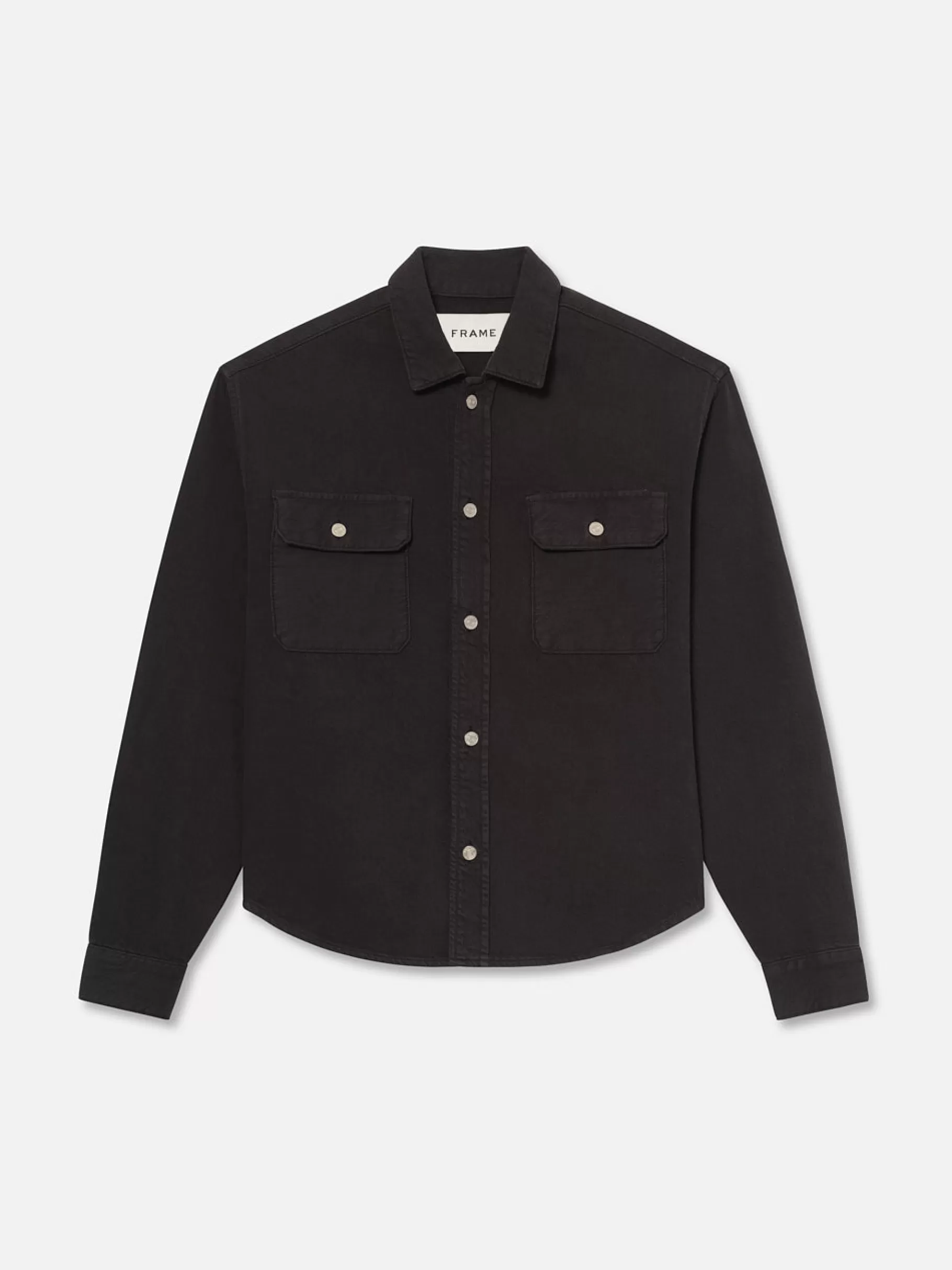 Jackets & Coats*FRAME Textured Terry Overshirt in Navy