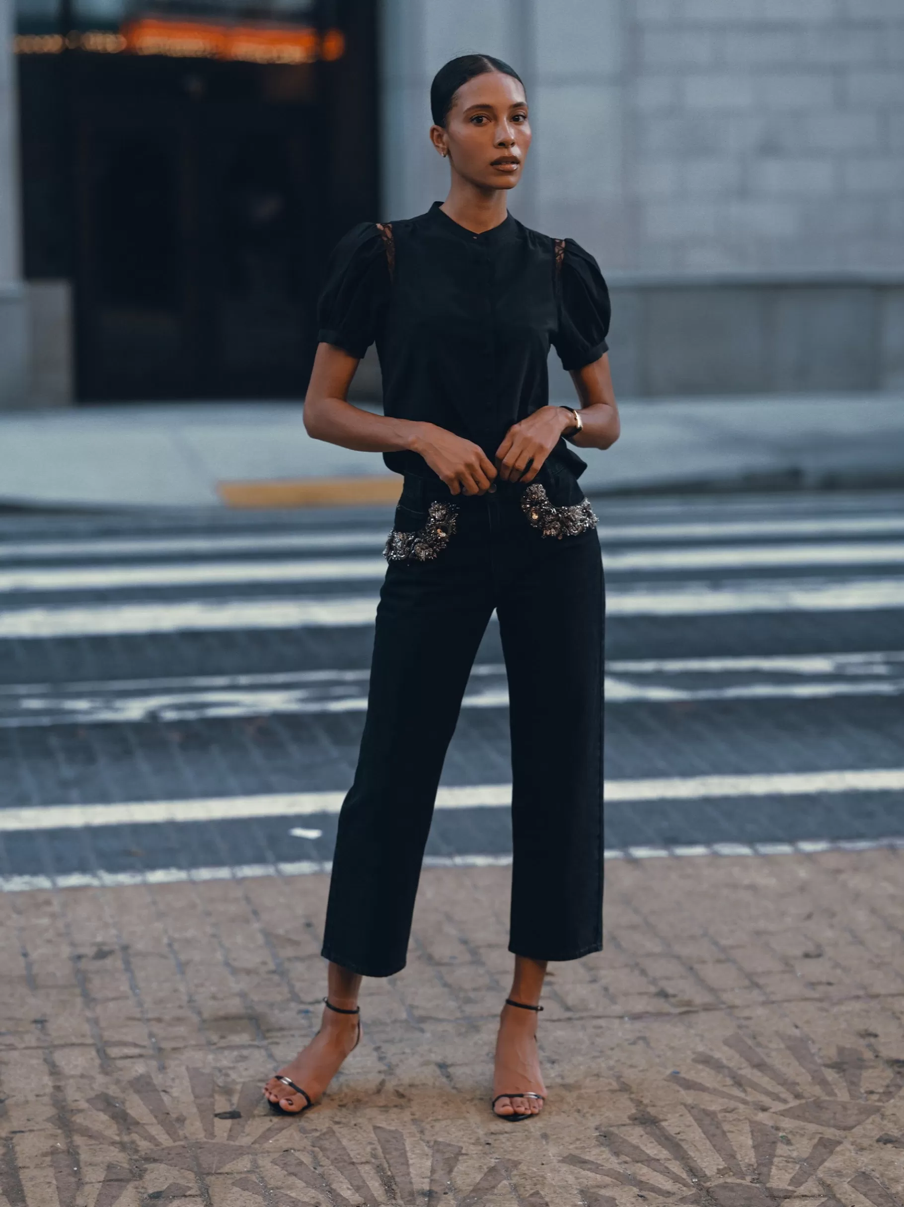 Straight*FRAME The Atelier Beaded Straight in Portia