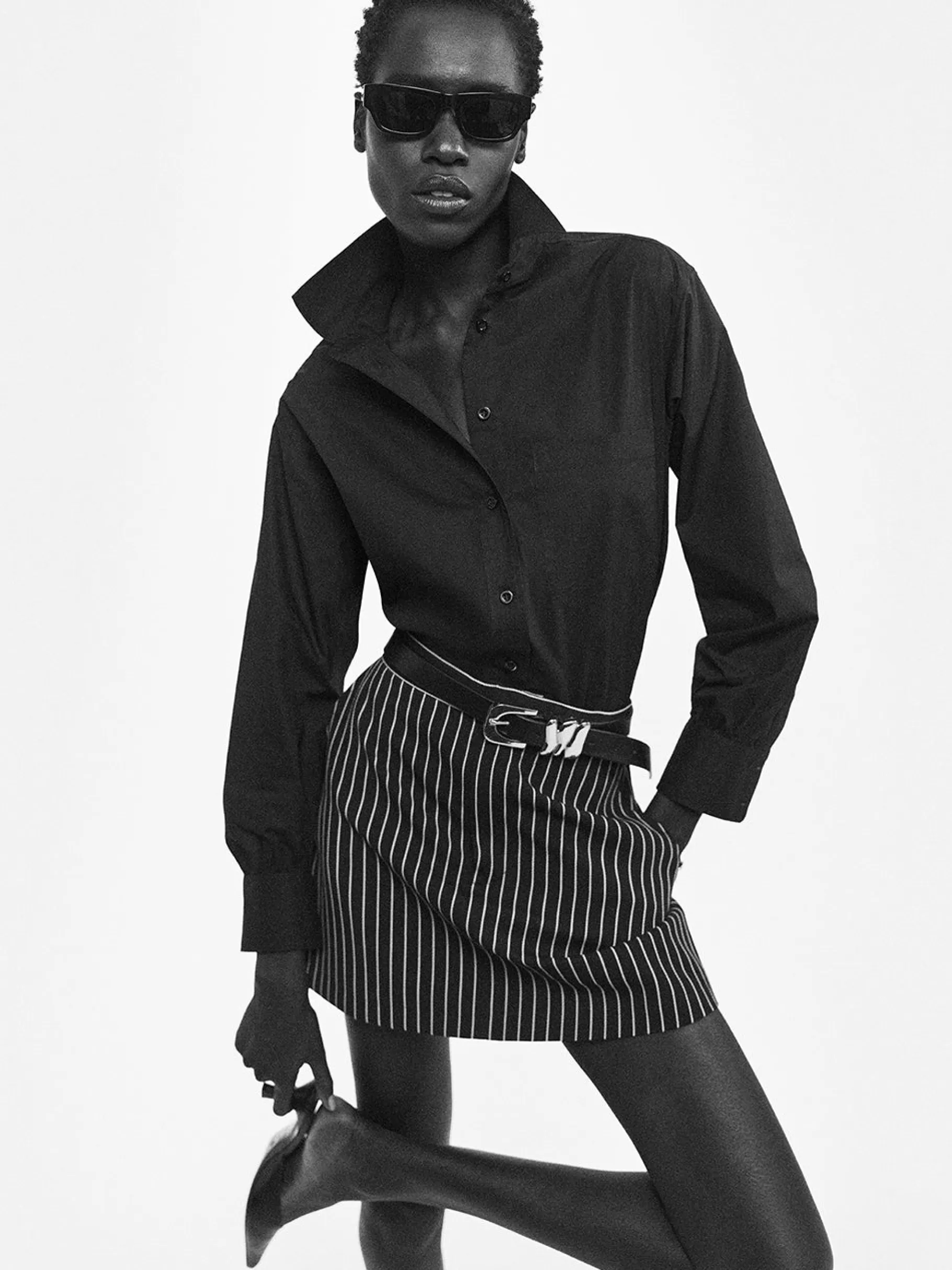 Tops & Blouses*FRAME The Borrowed Pocket Shirt in Black