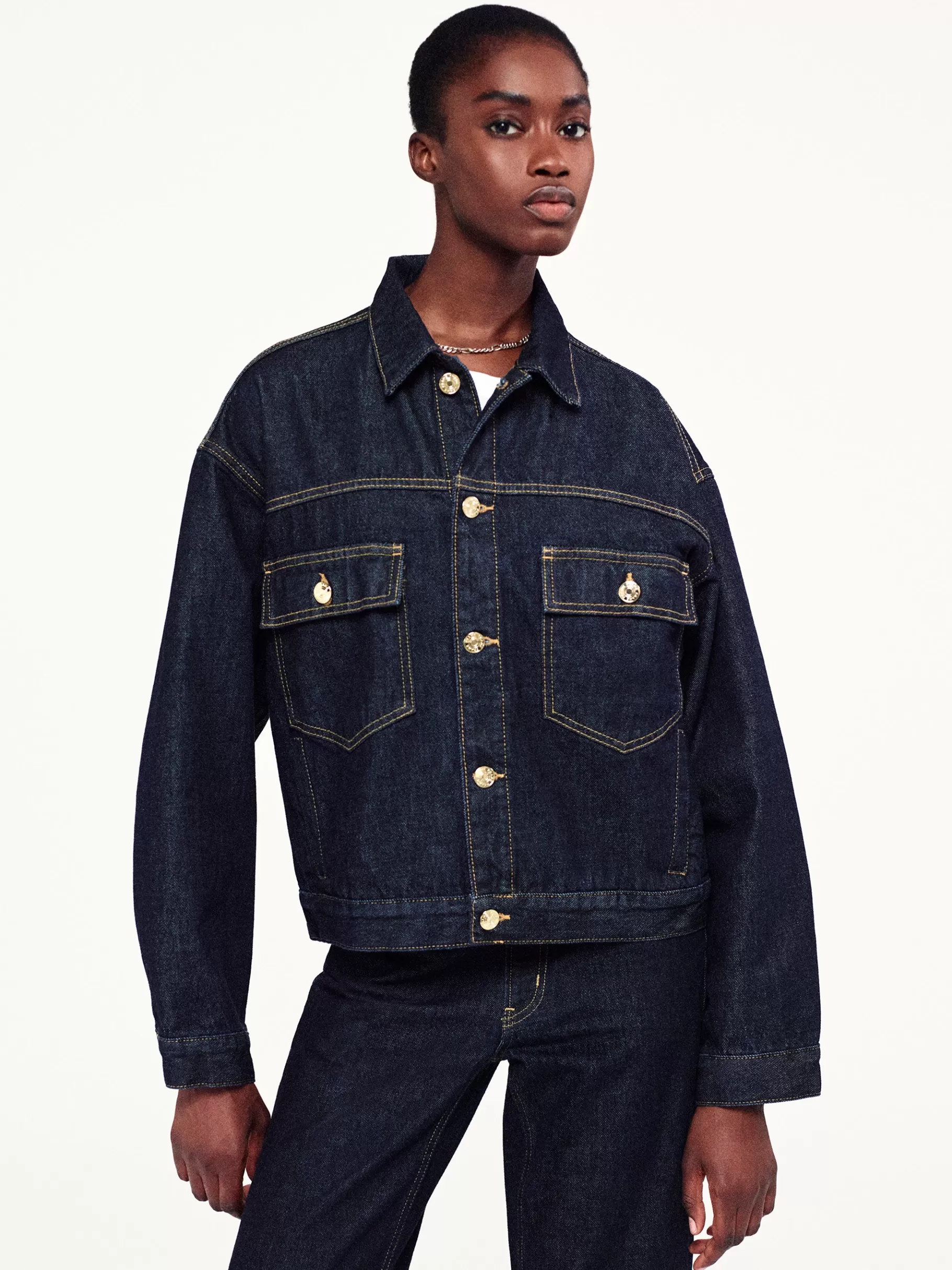 Jackets & Coats*FRAME The Boxy Jacket in Rinse