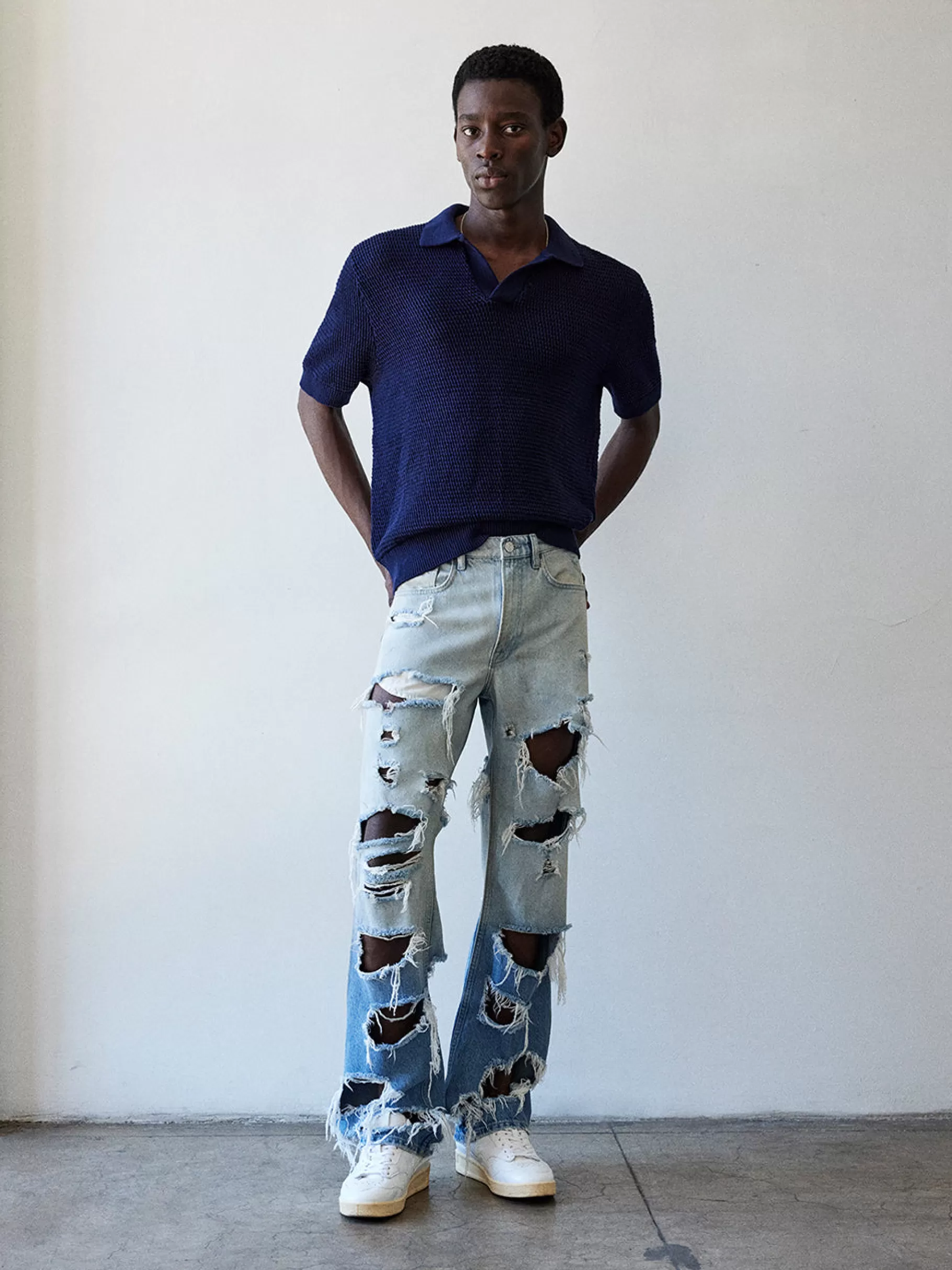 Straight*FRAME The Boxy Jean in Lagoon Rips Lagoonrips