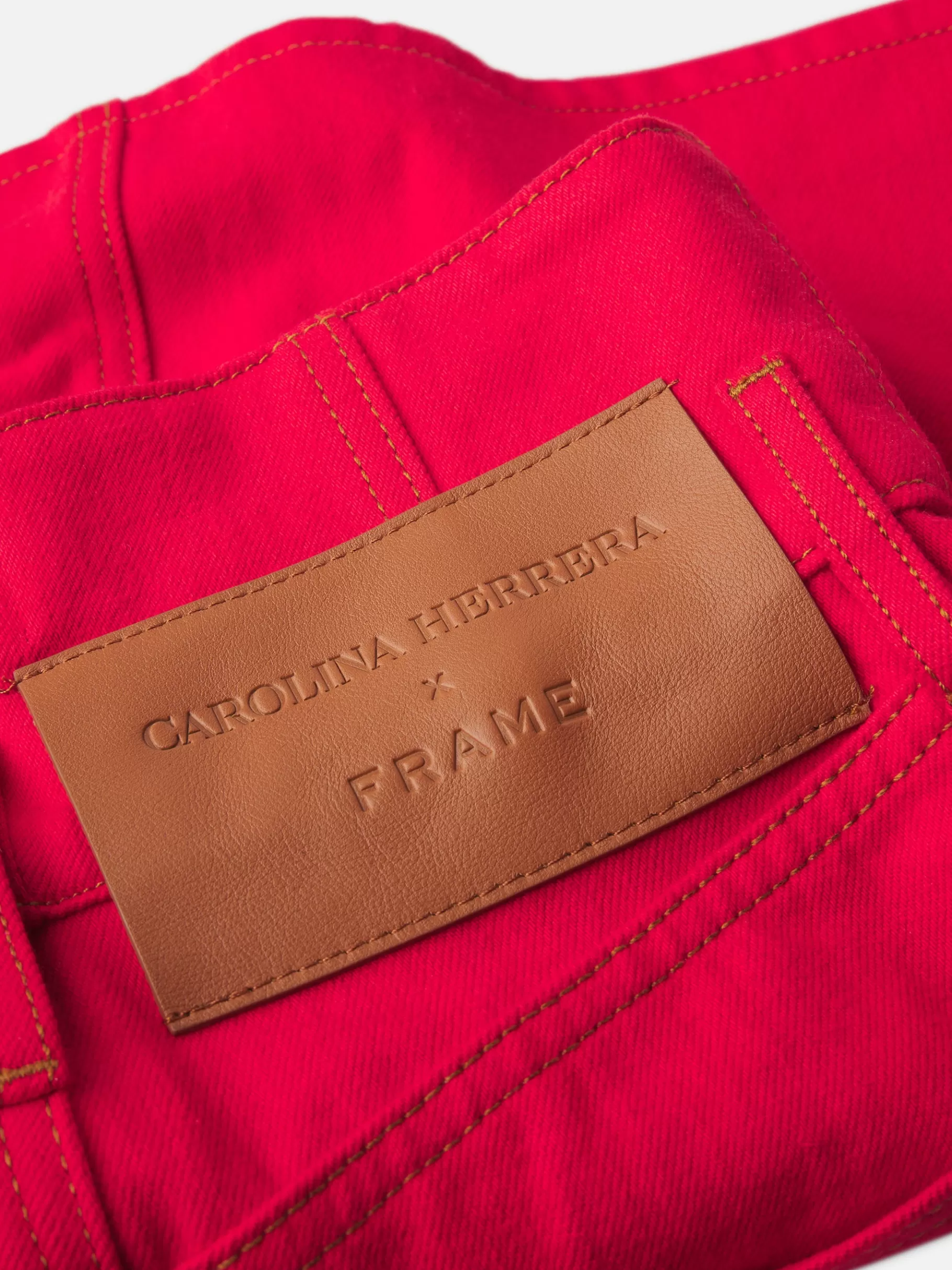Skirts & Shorts*FRAME The Corset Mini Skirt in Herrera Red Herrerared
