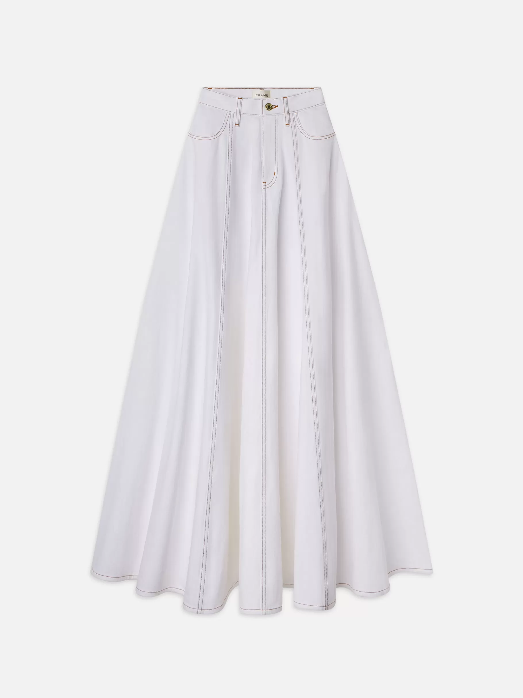 Skirts & Shorts*FRAME The Denim Ball Skirt in White