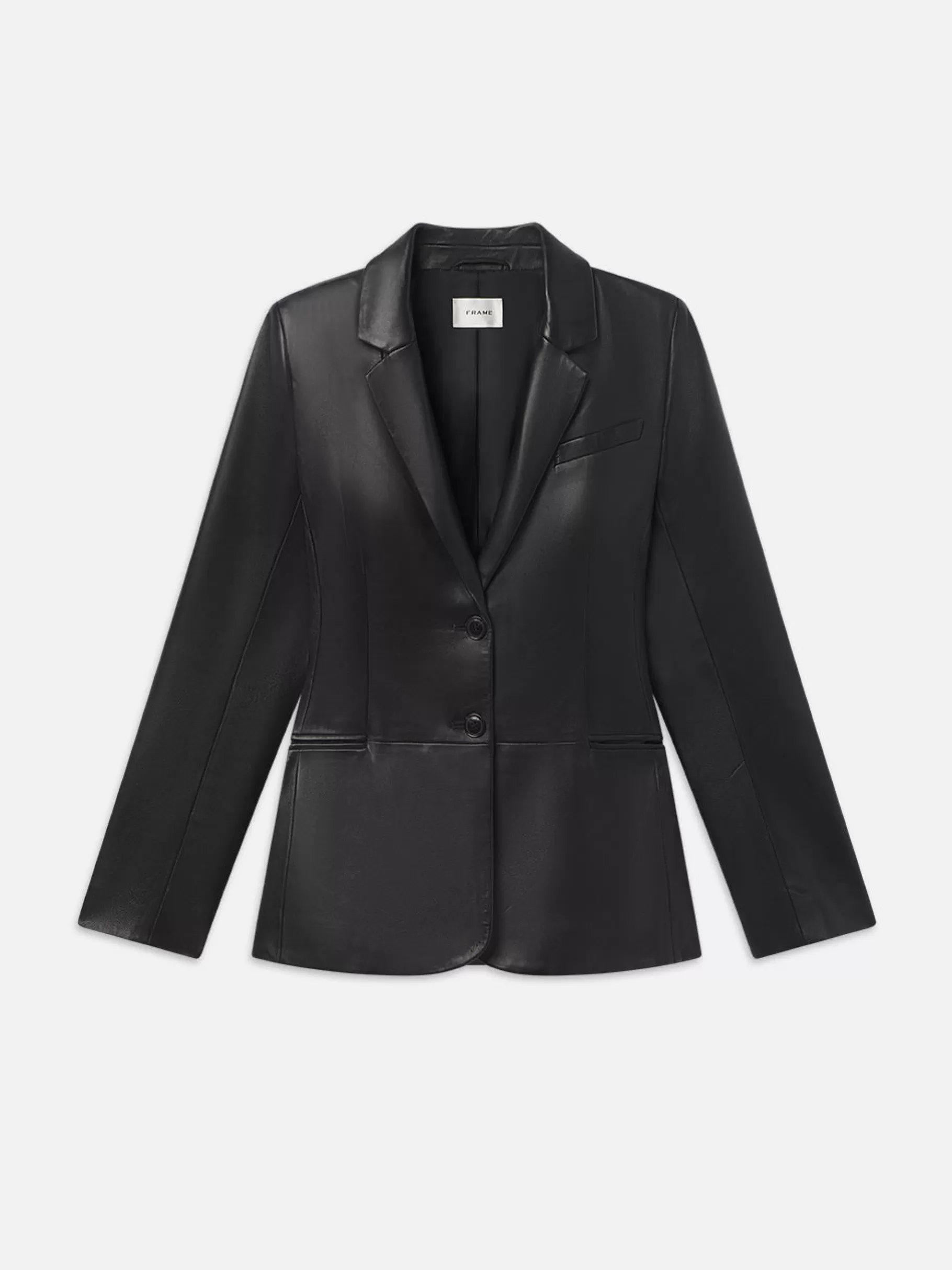 Leather & Suede | Jackets & Coats*FRAME The Femme Leather Blazer in Black