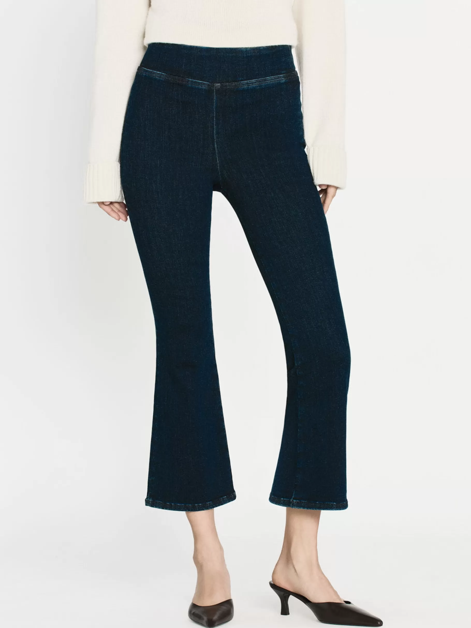 Bootcut*FRAME The Jetset Crop Mini Boot in Keller