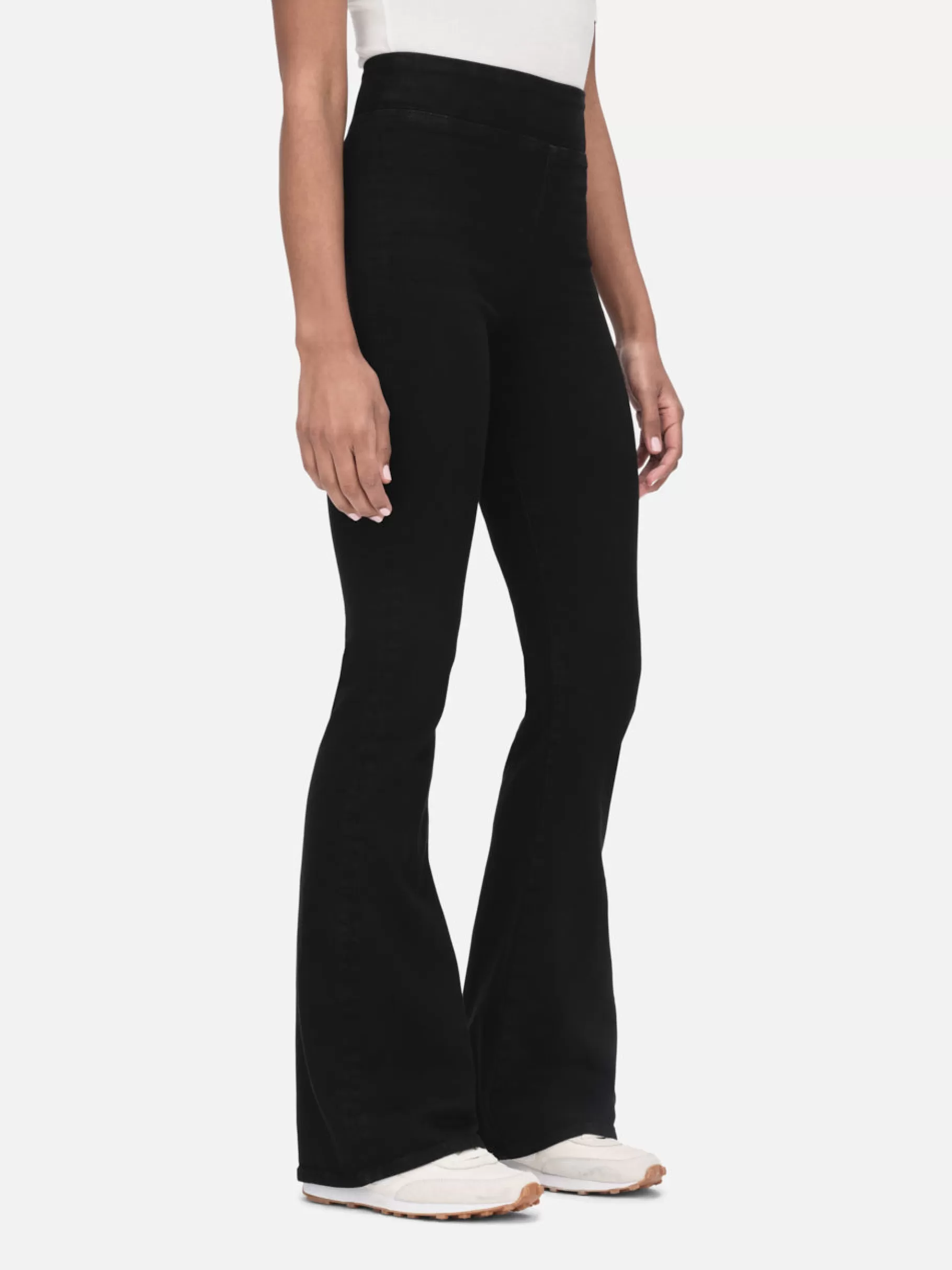 Flare*FRAME The Jetset Flare in Sheen Noir Sheennoir