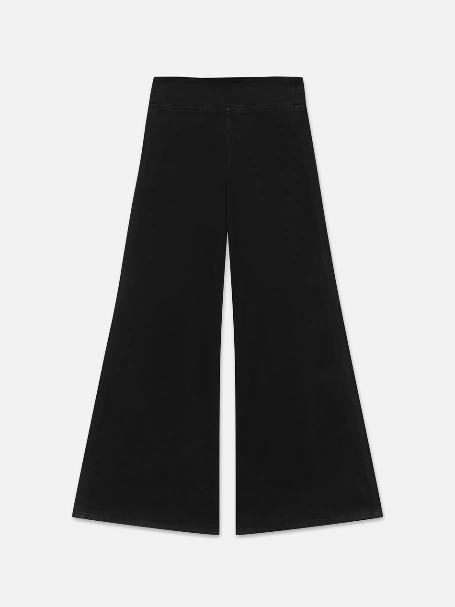 Wide Leg*FRAME The Jetset Wide Leg in Sheen Noir Sheennoir