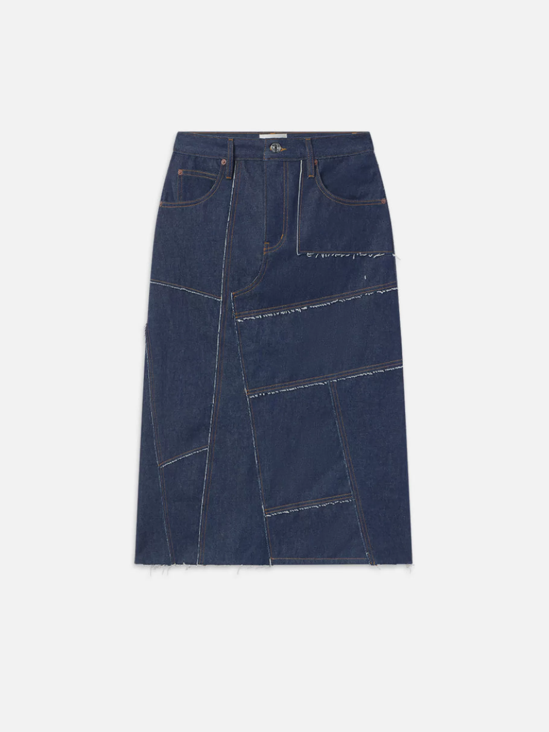 Skirts & Shorts*FRAME The Patchwork Midi Skirt in Hemlock