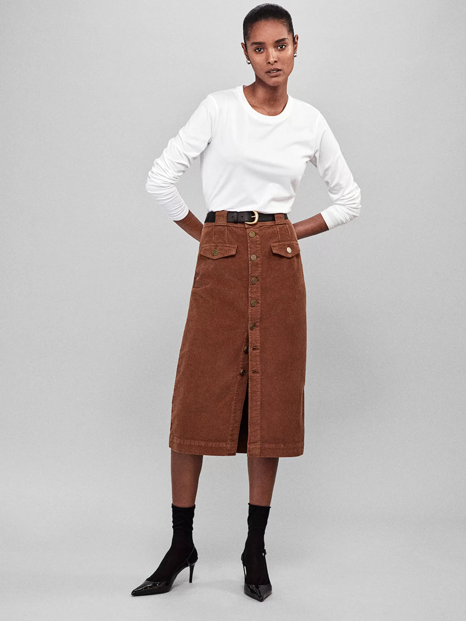 Skirts & Shorts*FRAME The Penelope Skirt in Toast