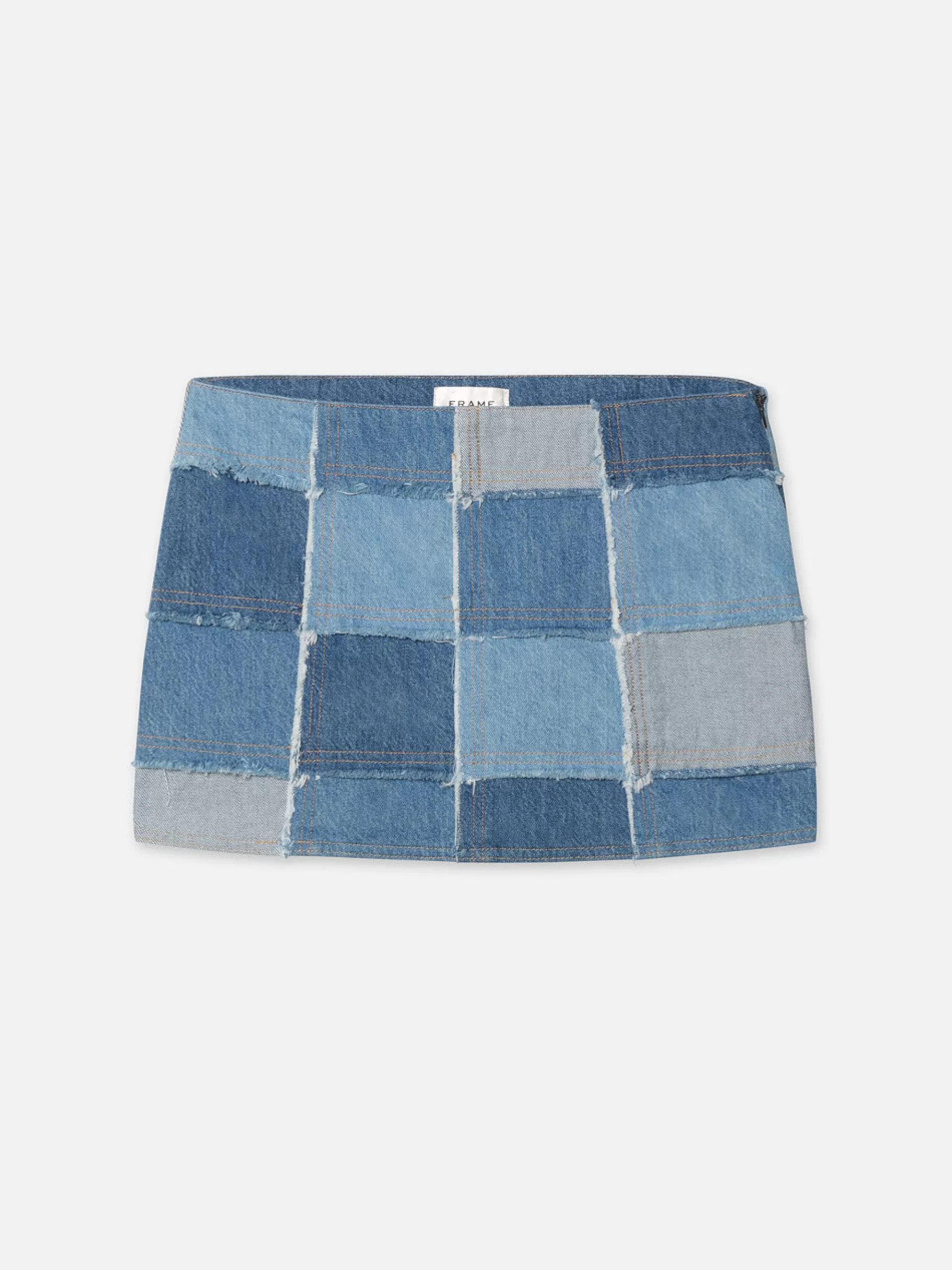 Skirts & Shorts*FRAME The 70's Patchwork Mini Skirt in Road Trip Roadtrip