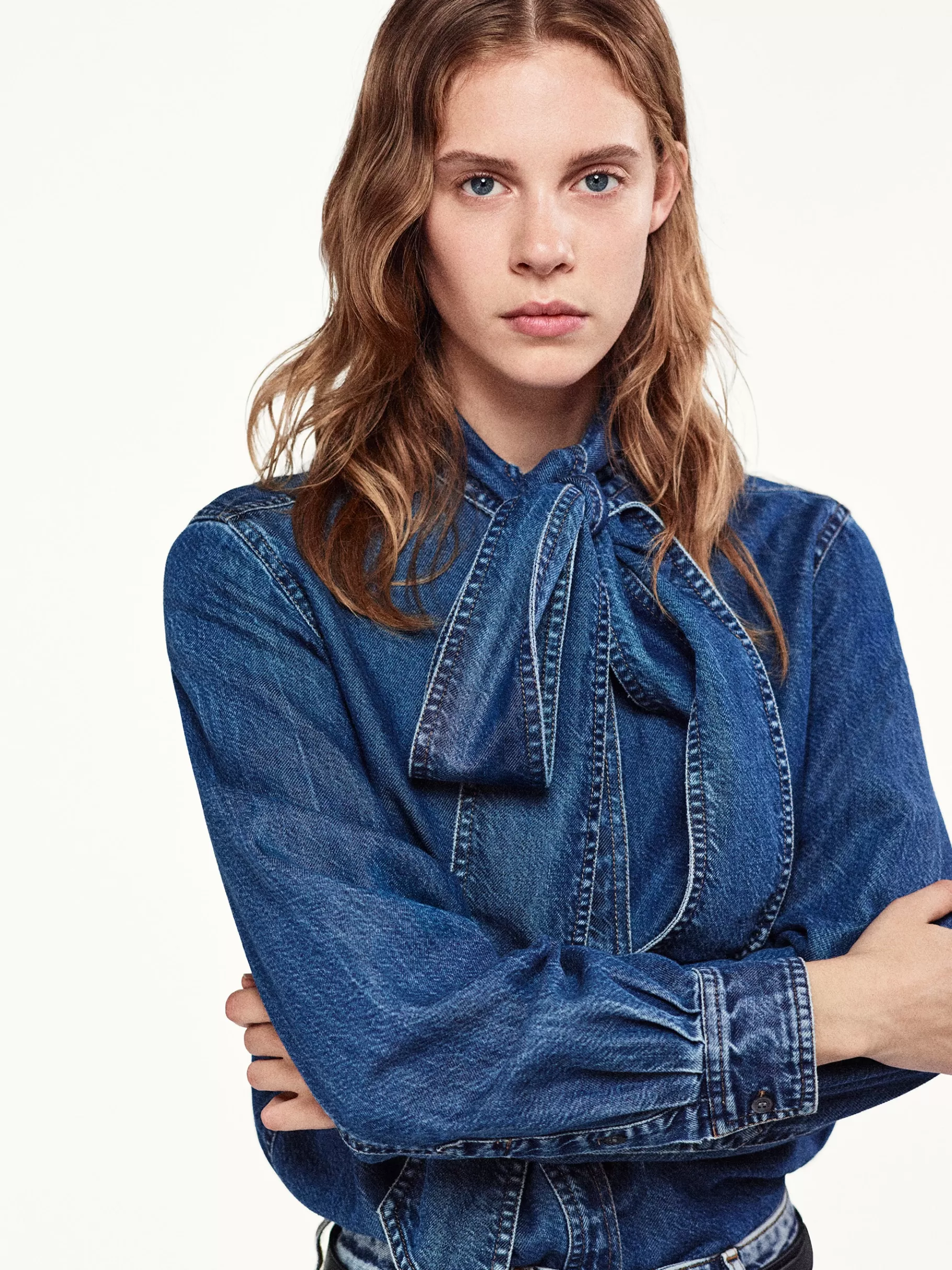 Tops & Blouses*FRAME The Secretary Blouse in Babydoll