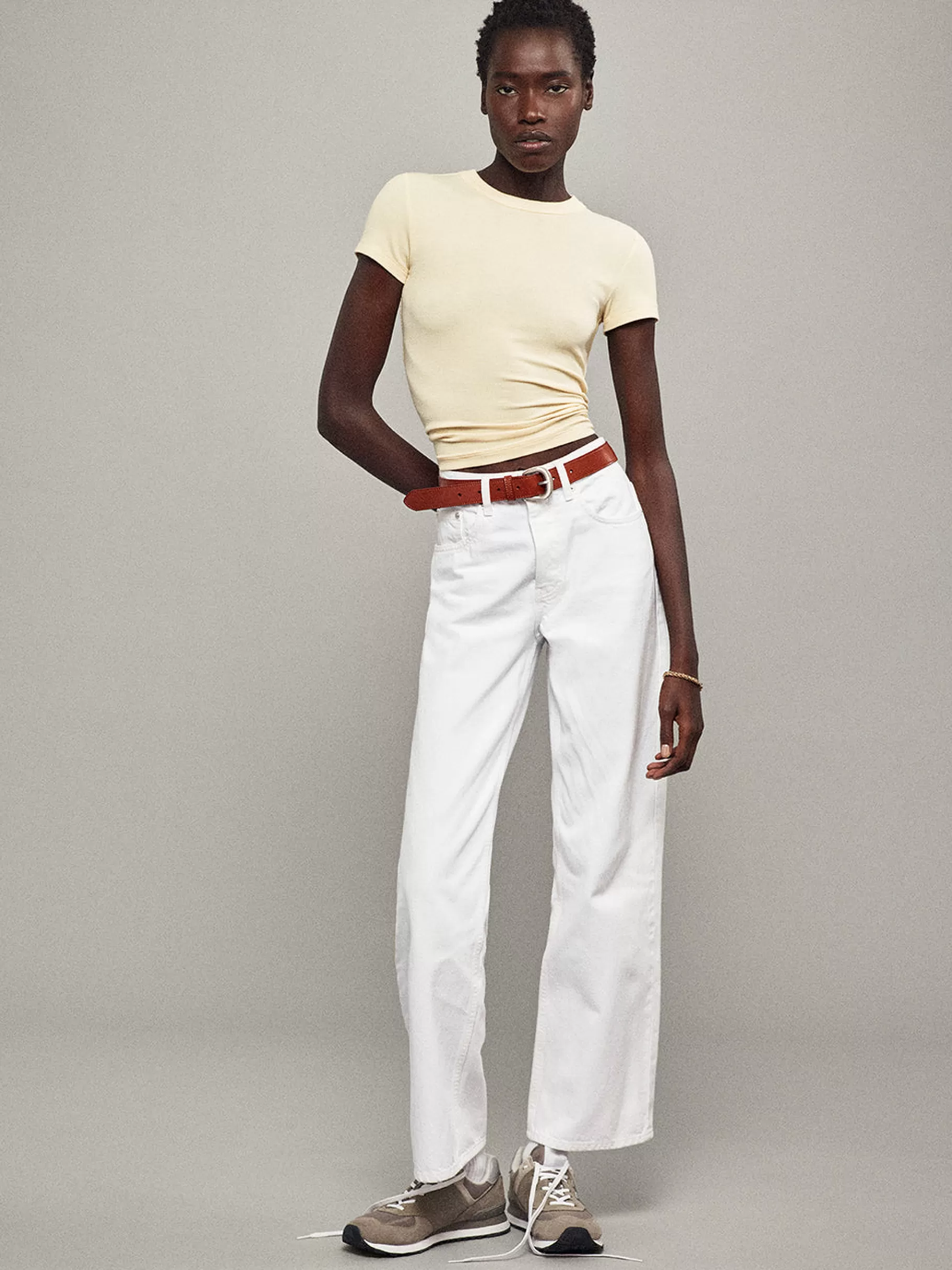 Straight | Boyfriend*FRAME The Slouchy Straight in White