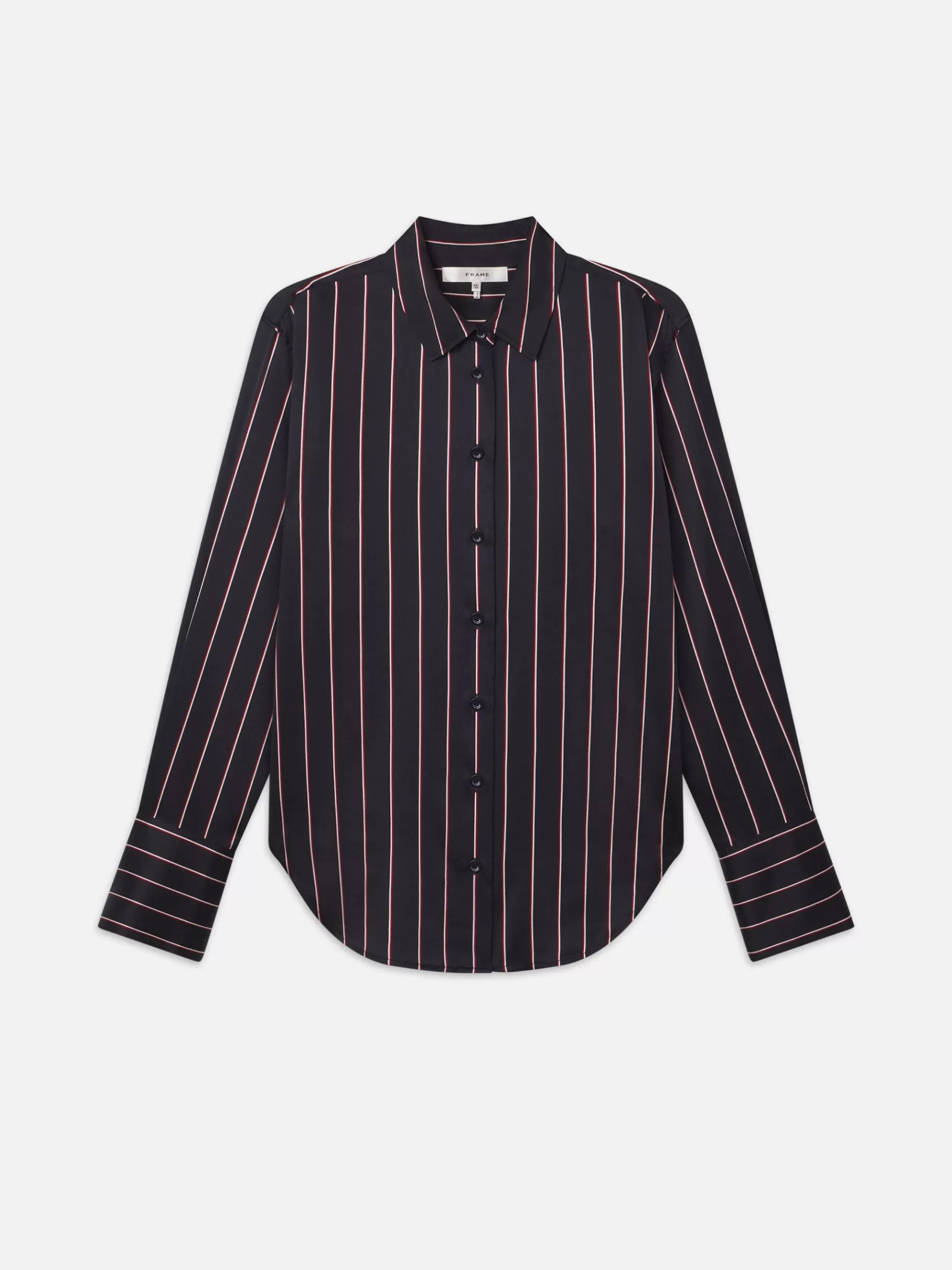 Tops & Blouses*FRAME The Standard Shirt in Navy Stripe Multi Navystripemulti