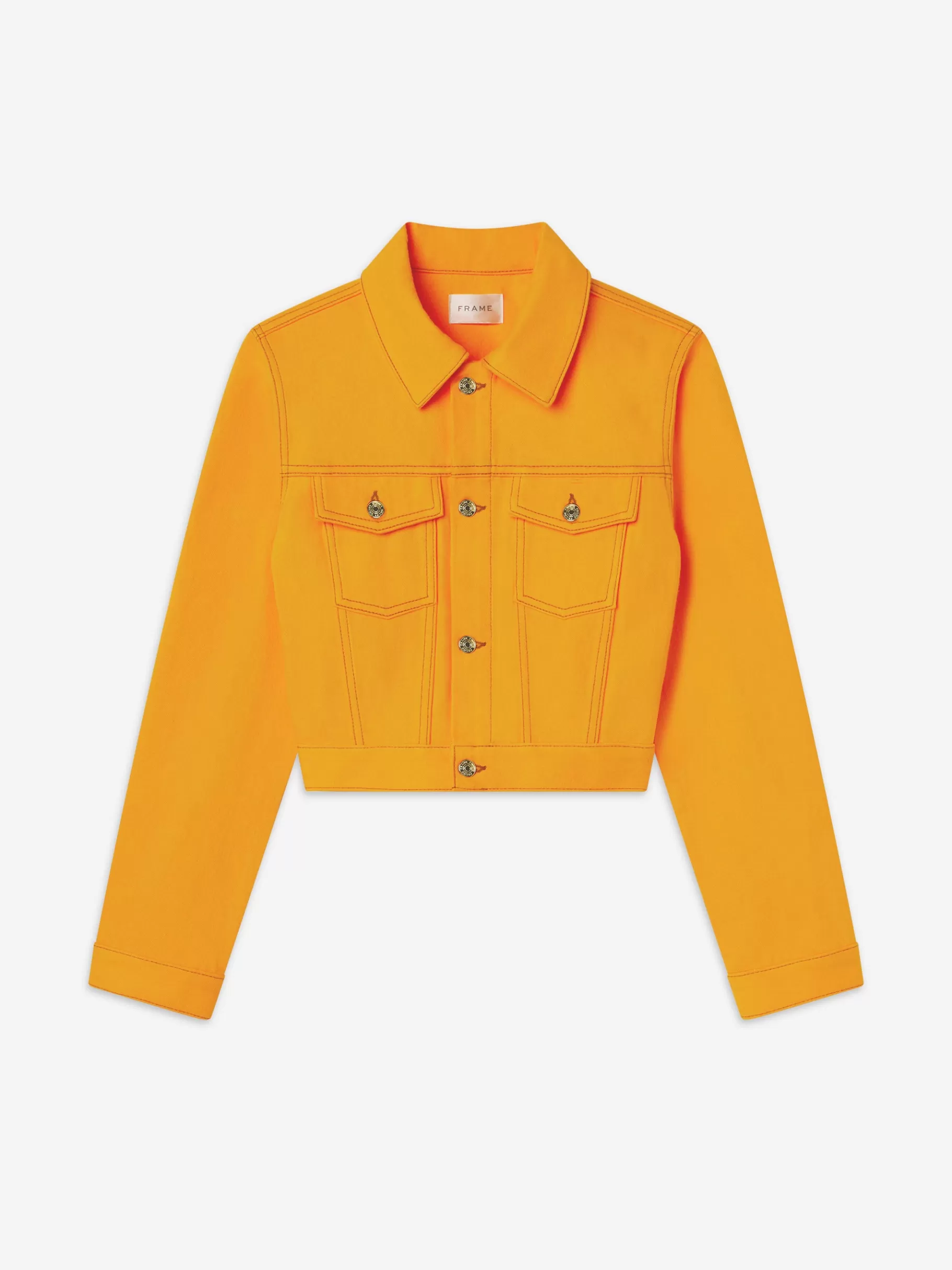 Jackets & Coats*FRAME The Tailored Denim Jacket in Marigold