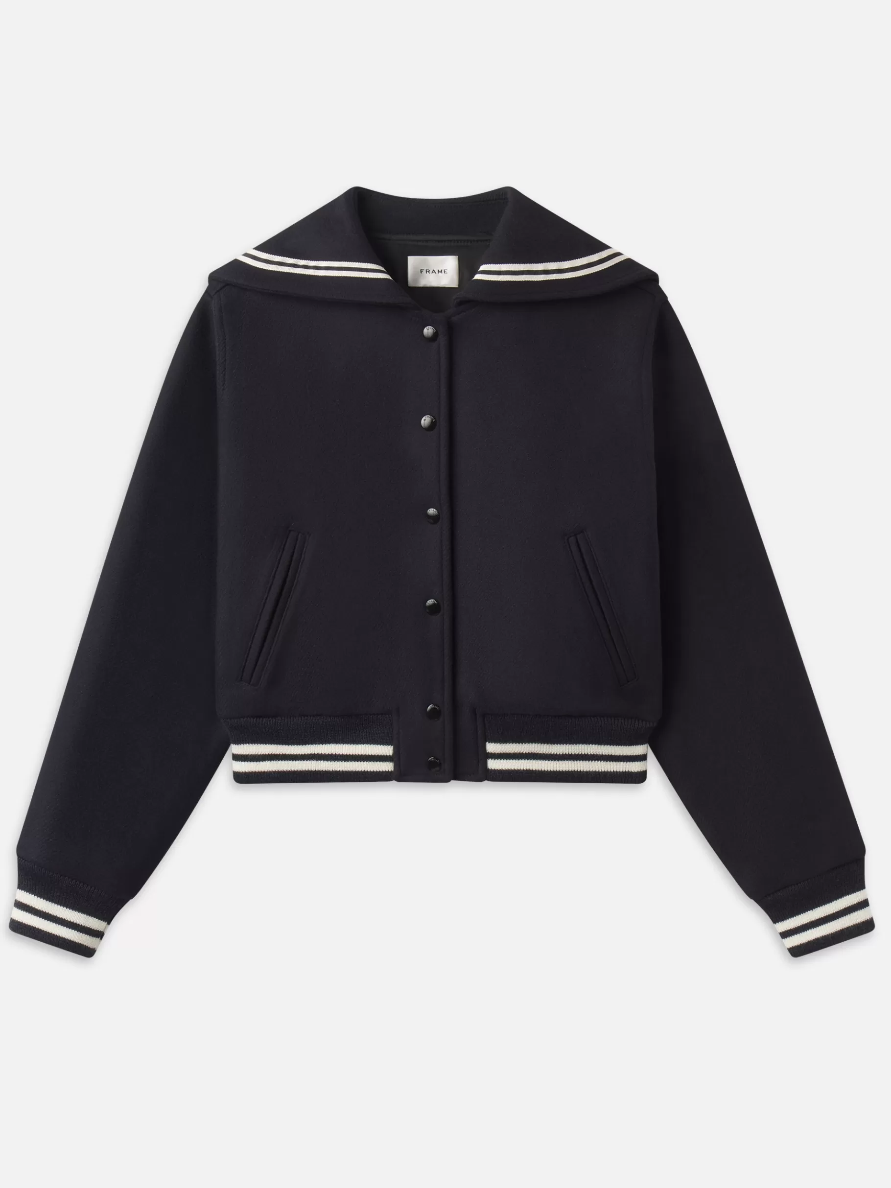 Jackets & Coats*FRAME The Varsity Jacket in Navy Multi Navymulti